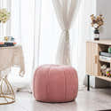 Pouf Pliant Avec Rangement - Velours Rose - 38x38x38 Cm - Capacité 39 Litres - Siège, Coffre à Jouets, Repose-pieds - Design Moderne - 7