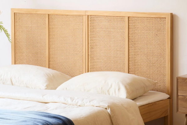 Nordlys Testiera letto in rattan intrecciato