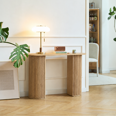 PIREUS - Console en bois coloris naturel