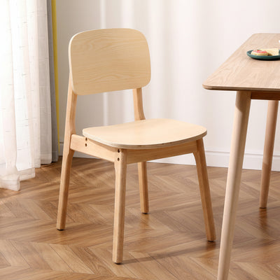 Set de 2 sillas de madera maciza