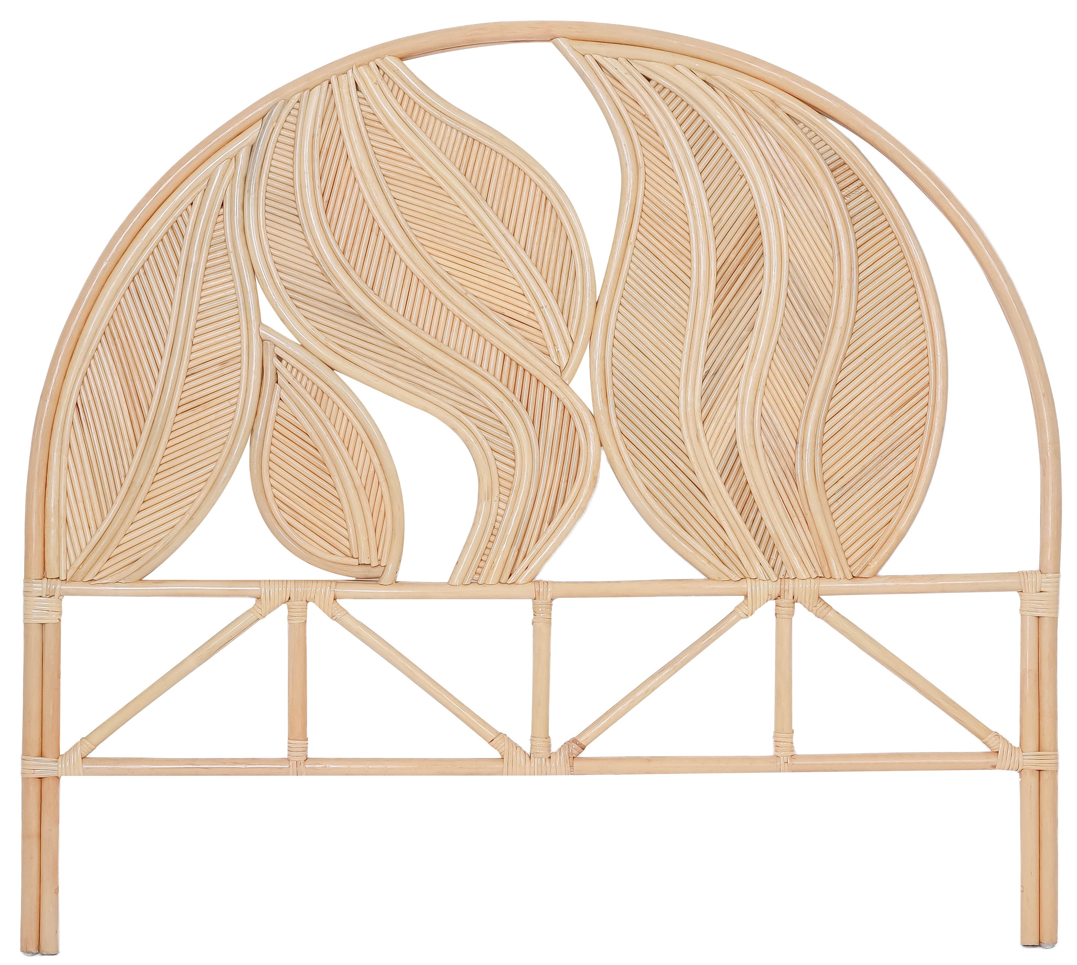 SAMARINDA – Zagłówek łóżka 140 cm z naturalnego rattanu