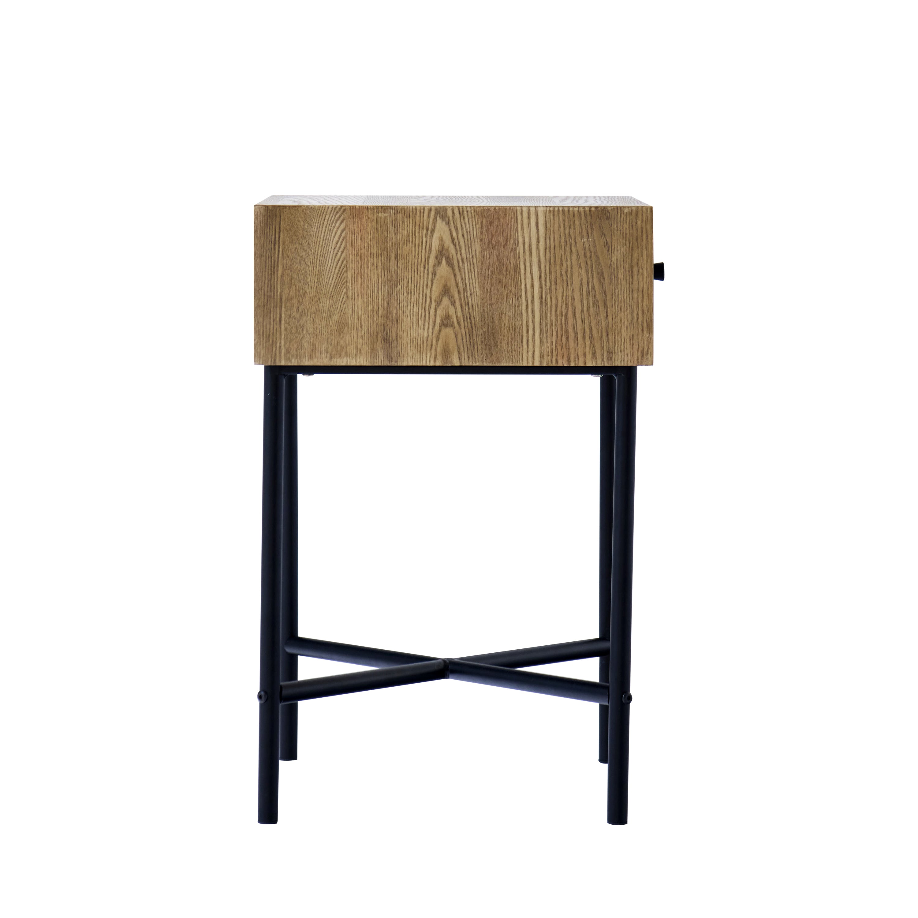 TORRING - Drewniany stolik nocny z 1 szufladą