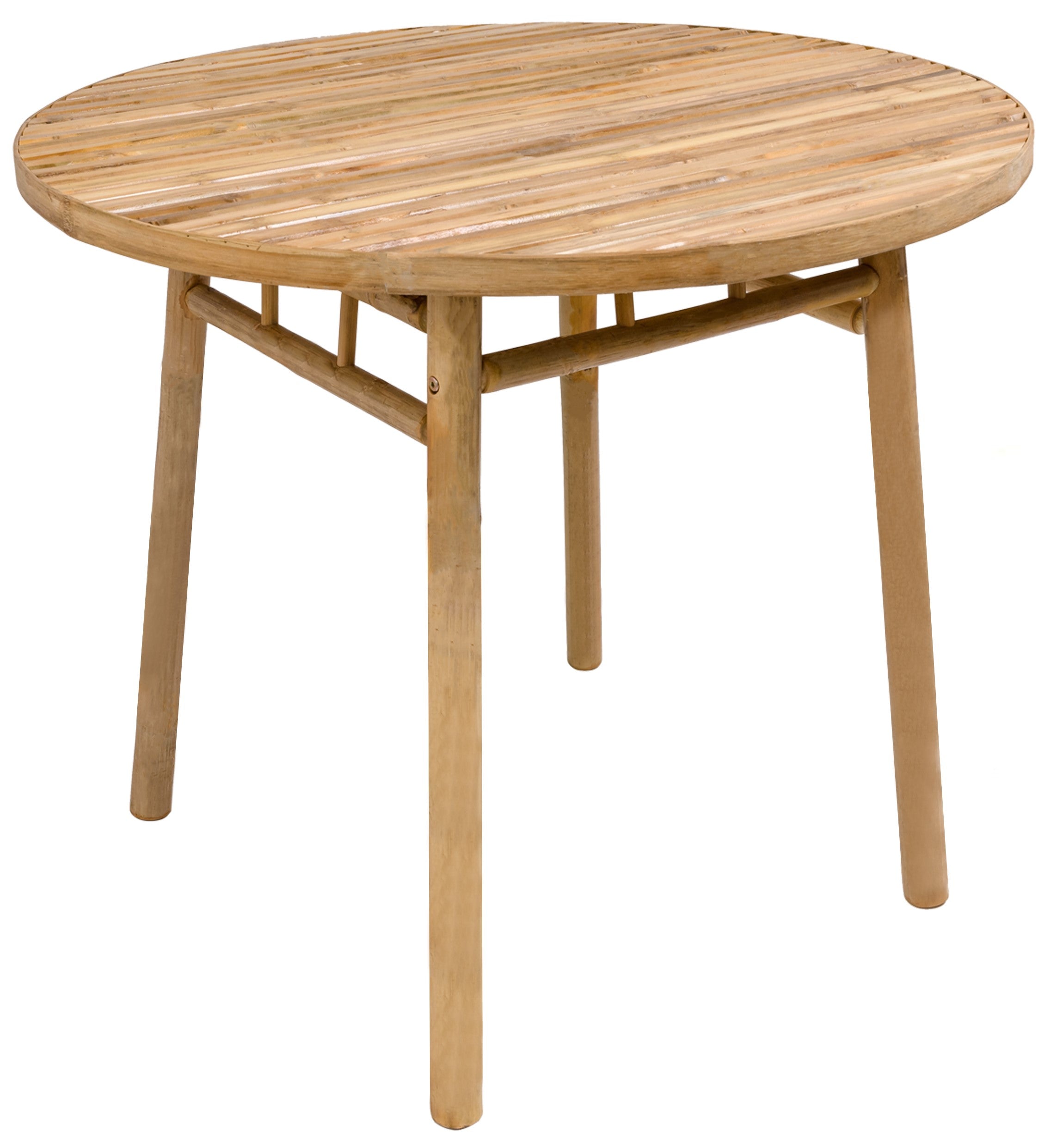 IPOH – Okrągły stół do jadalni dla 4 osób z litego bambusa D90