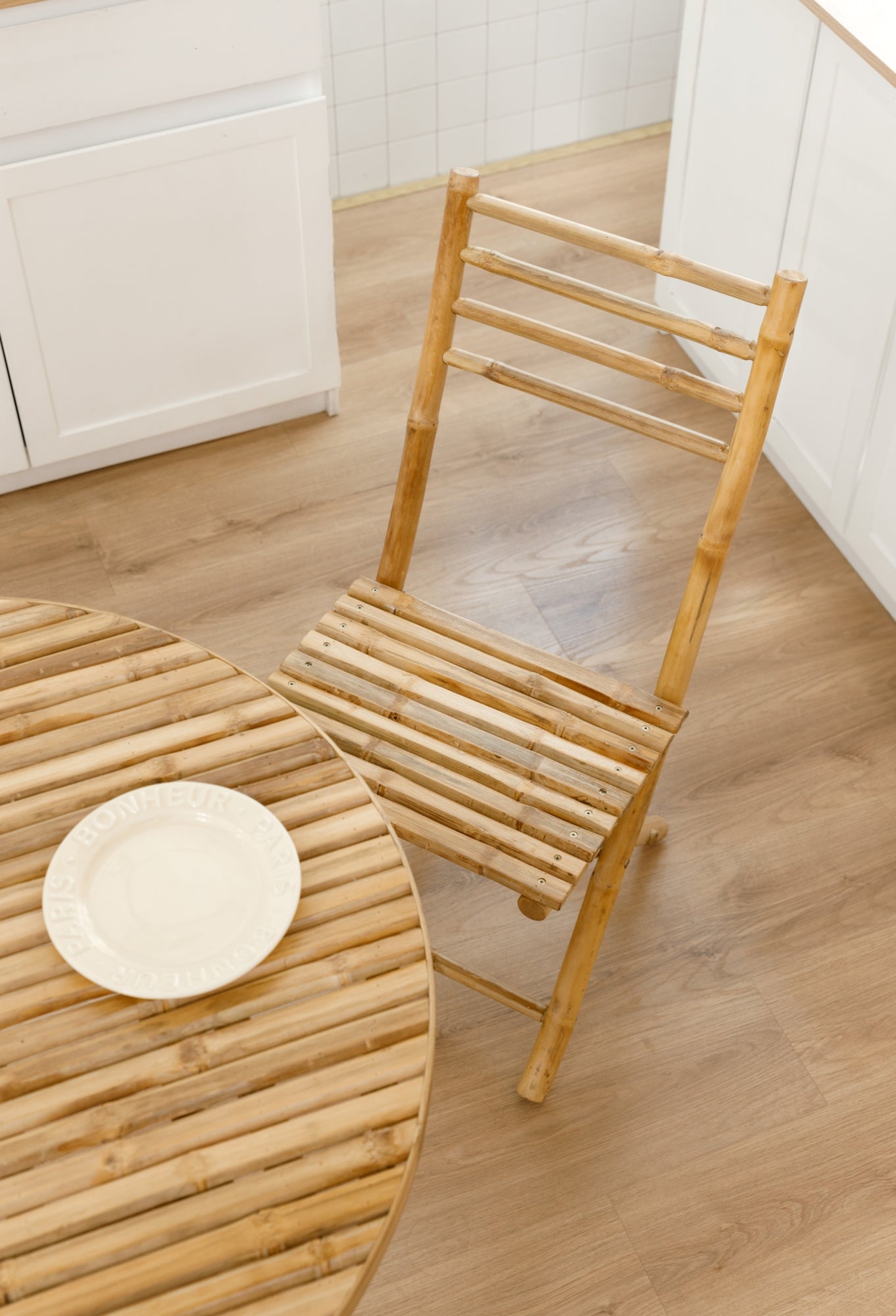 PALEMPANG – Zestaw 2 krzeseł do wnętrz i na zewnątrz z litego bambusa