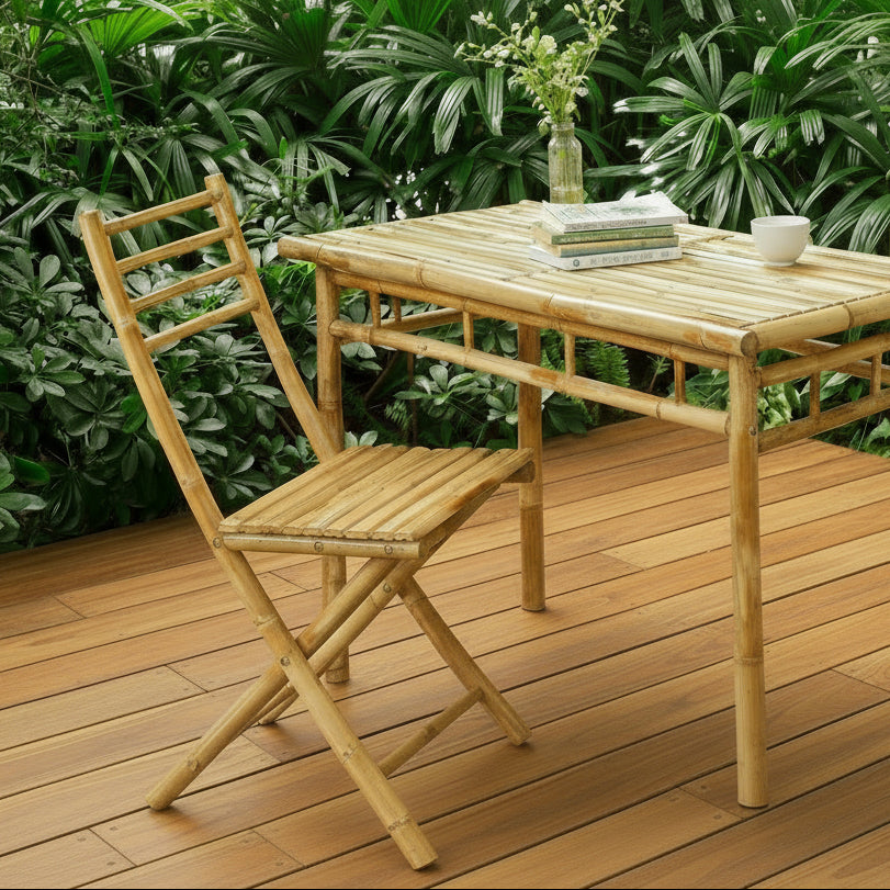 Perambu Chair PALEMPANG - Set of 2 solid bamboo garden chairs – Nordlys