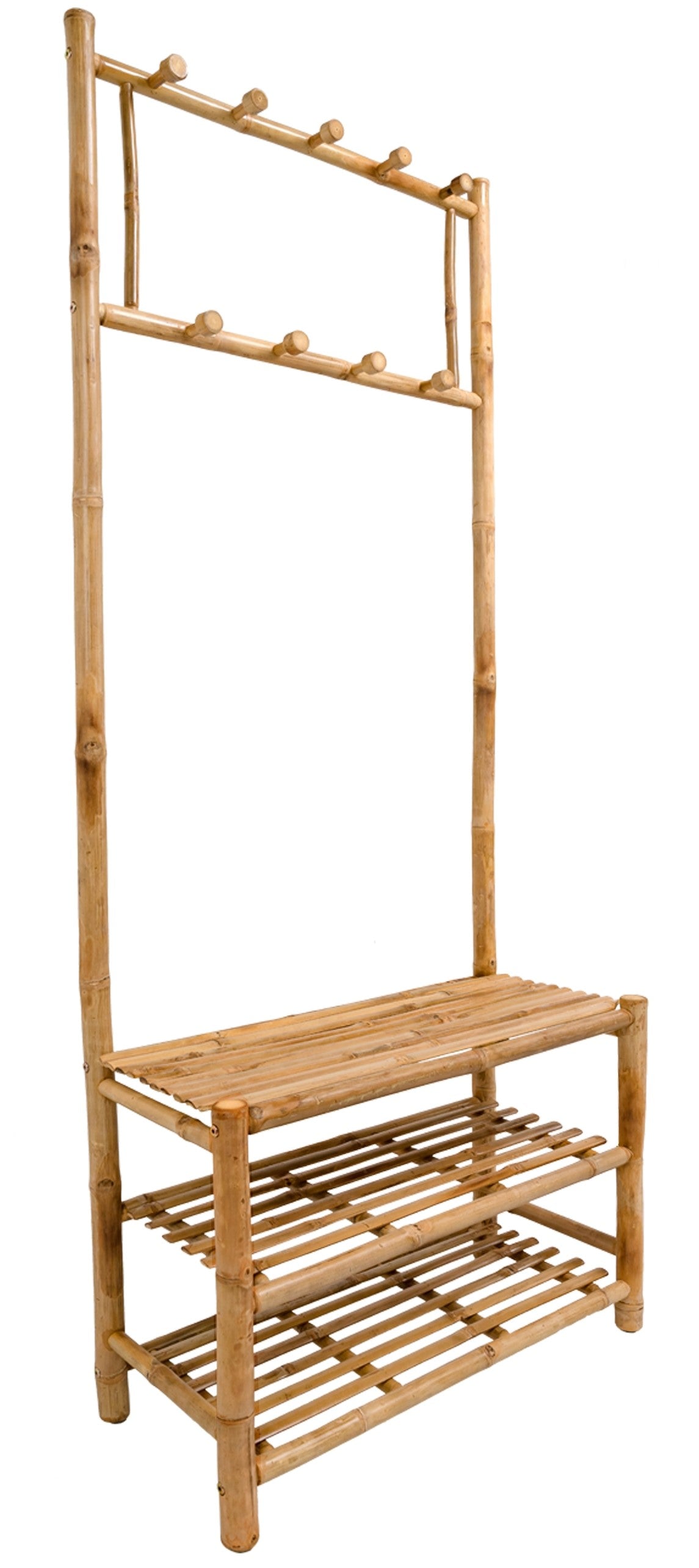 MALACCA – Wieszak na ubrania z litego drewna bambusowego