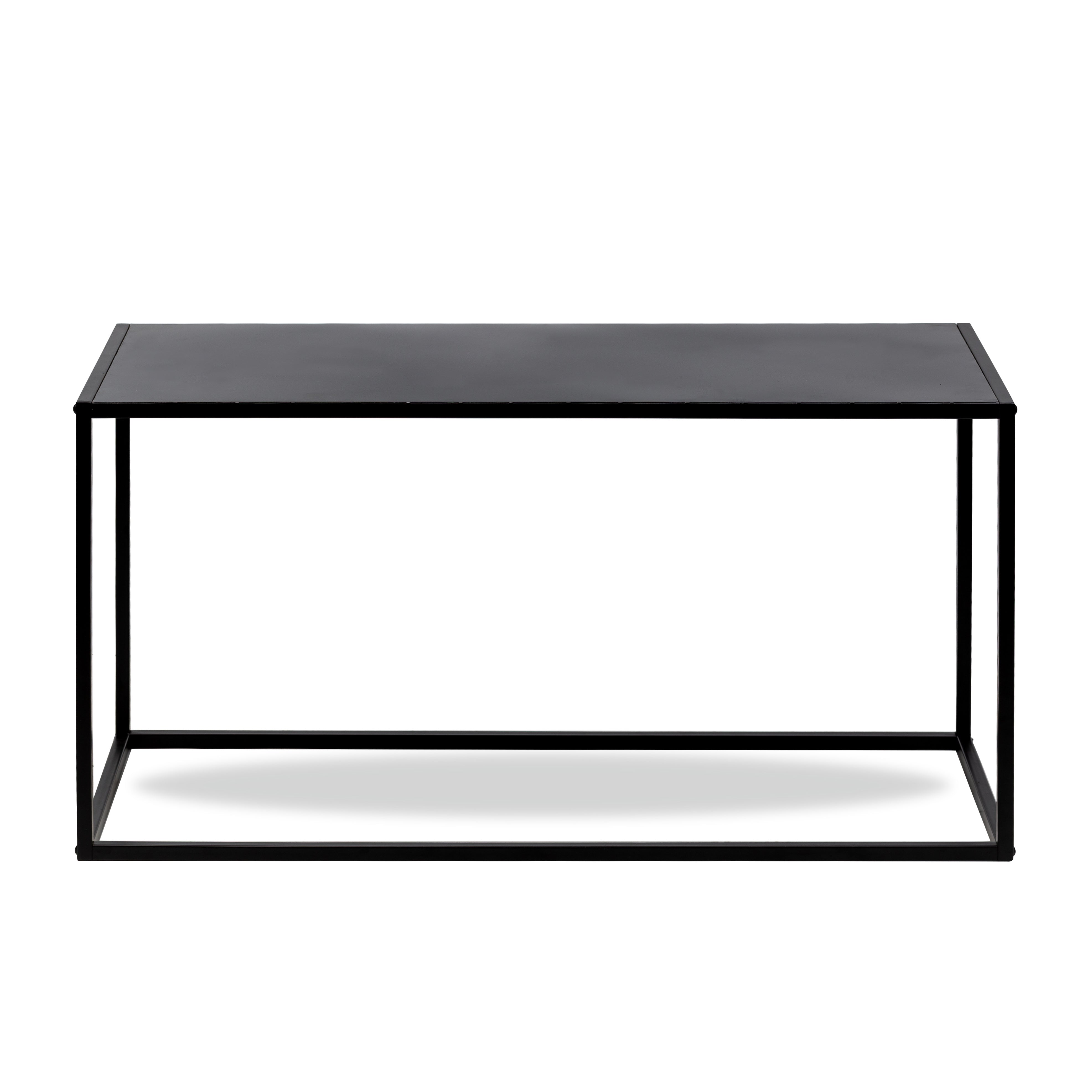 MONROE – Industrialny stolik kawowy z czarnego metalu