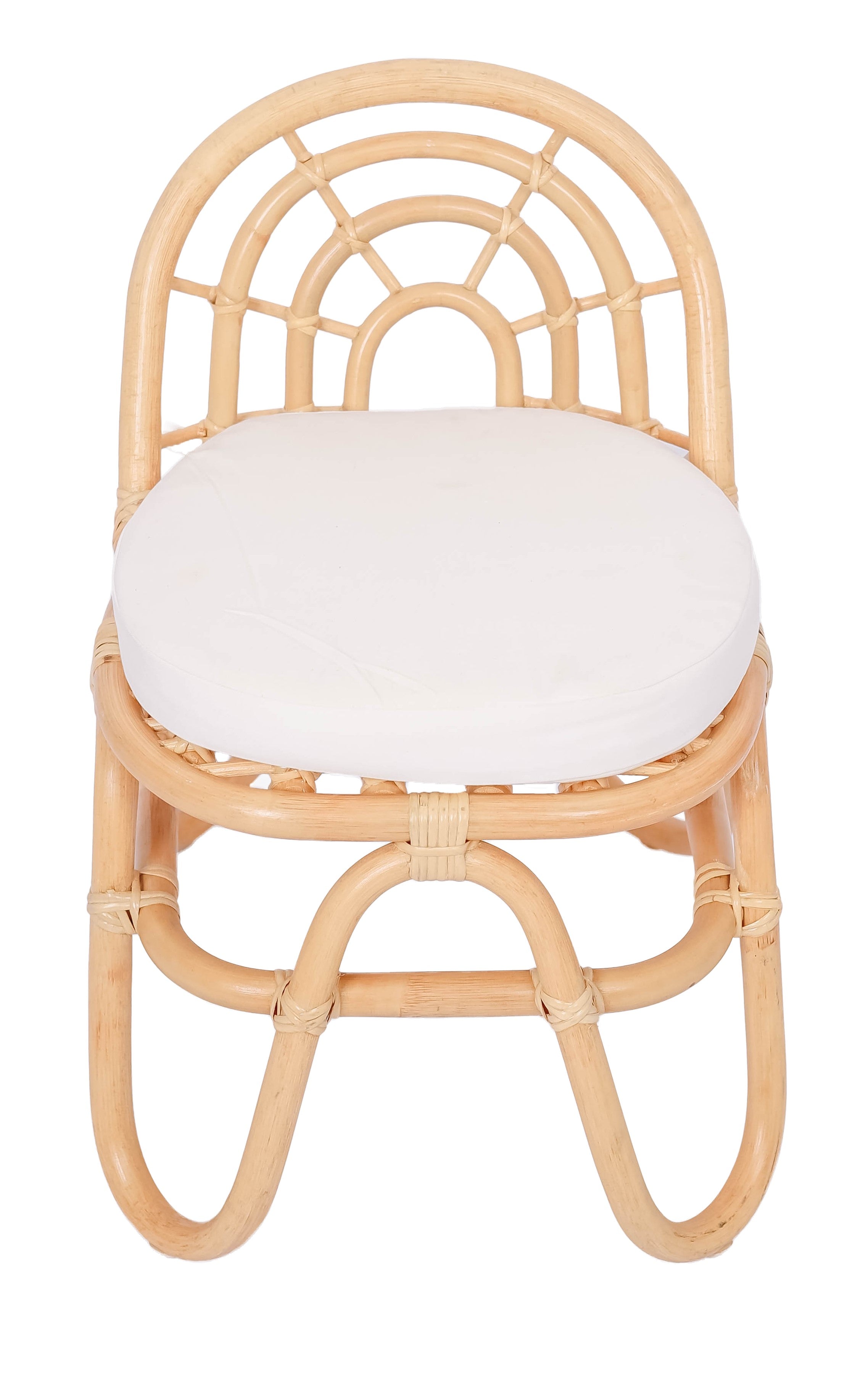 PULAU - Zestaw 2 krzeseł dla dzieci z naturalnego rattanu