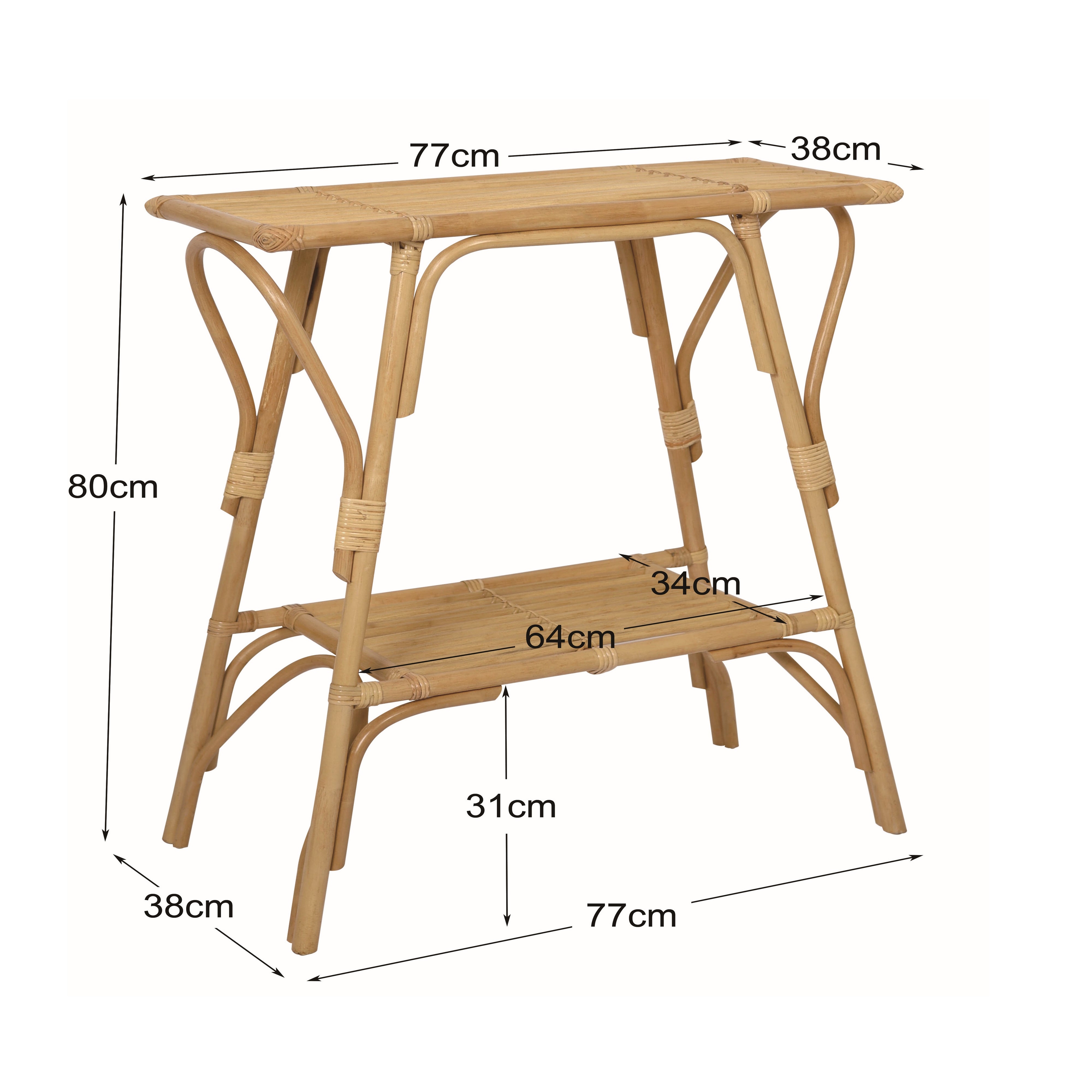 NUHA – Konsola z naturalnego rattanu