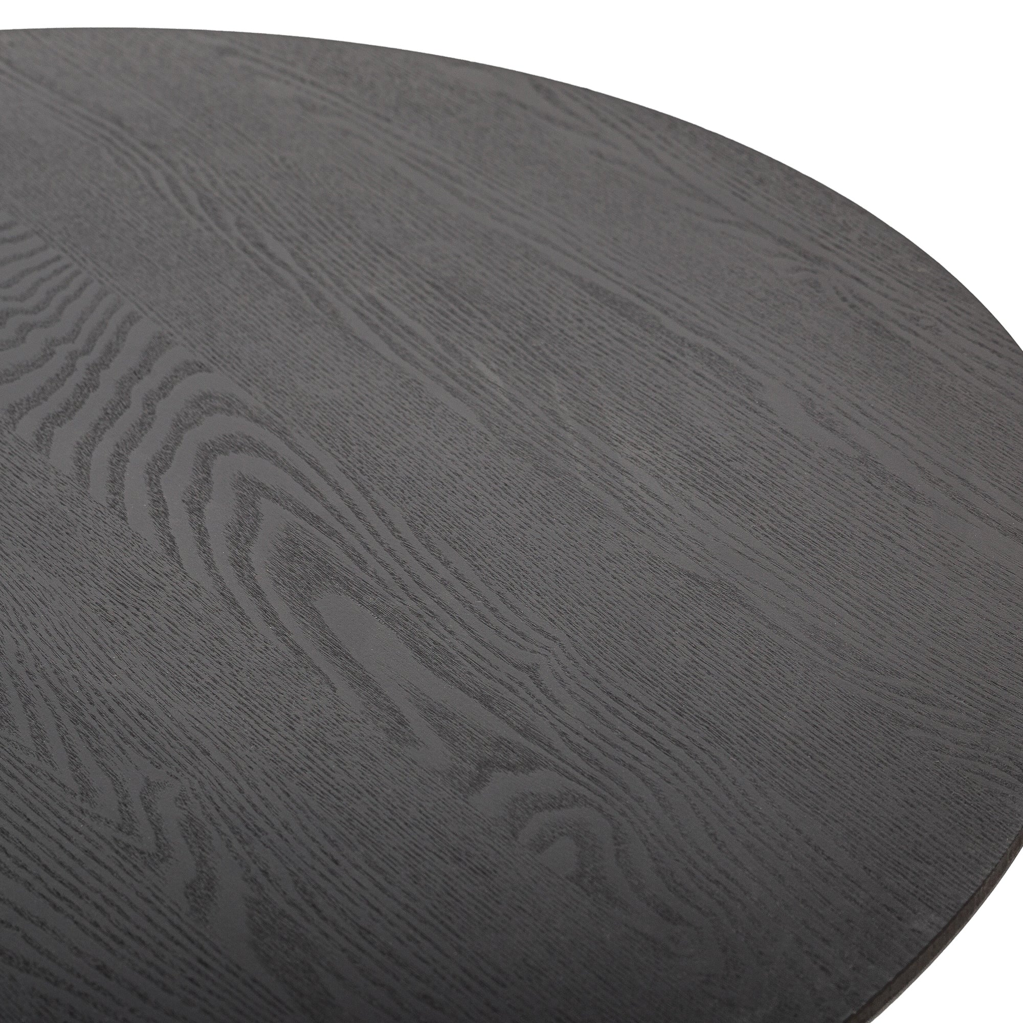 HAVANA – Okrągły stół do jadalni dla 4 osób, wykonany z litego drewna sosnowego w kolorze czarnymØ 90 cm