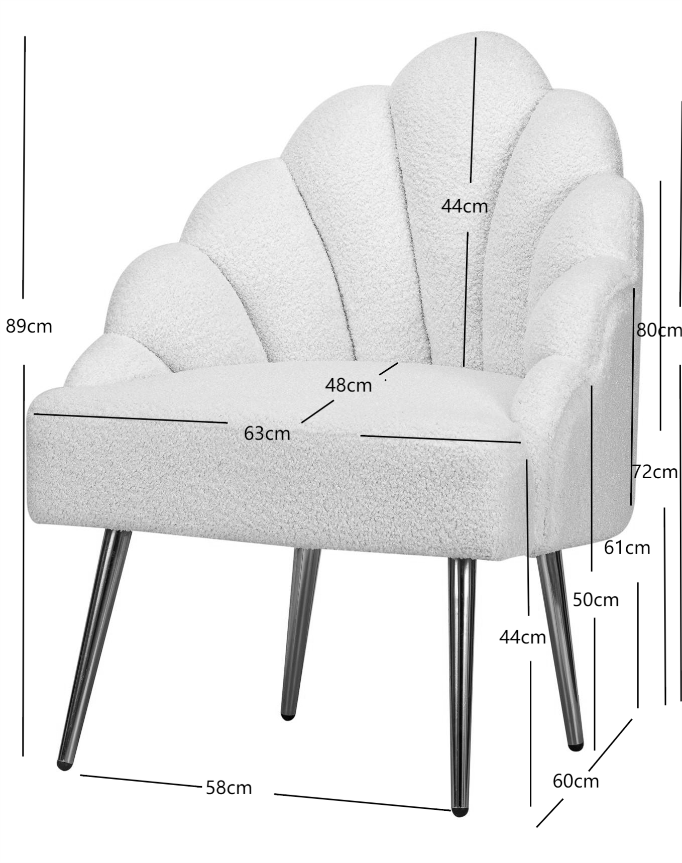 Fotel retro z metalu i czarnego aksamitu