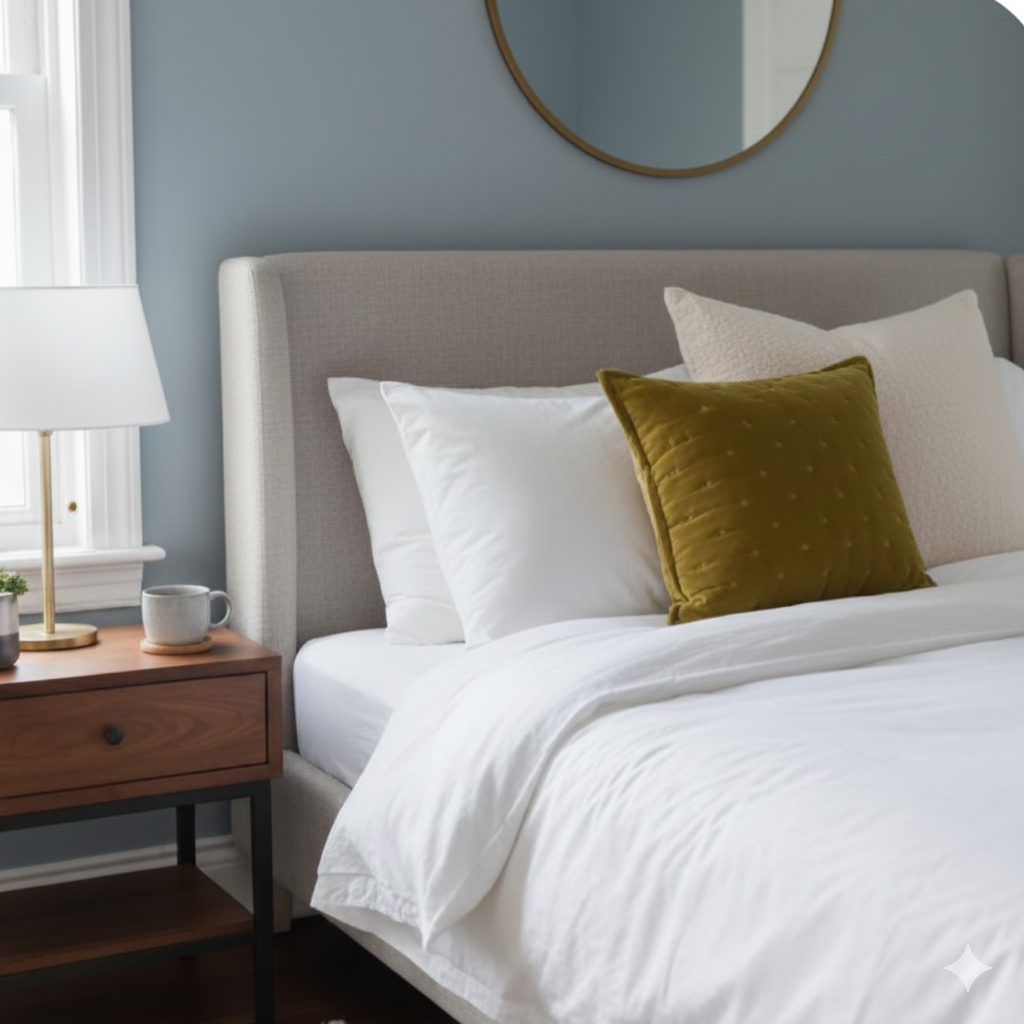 LANGOYA – Poduszka z aksamitu bawełnianego w kolorze musztardowożółtym OEKO-TEX® 45 x 45