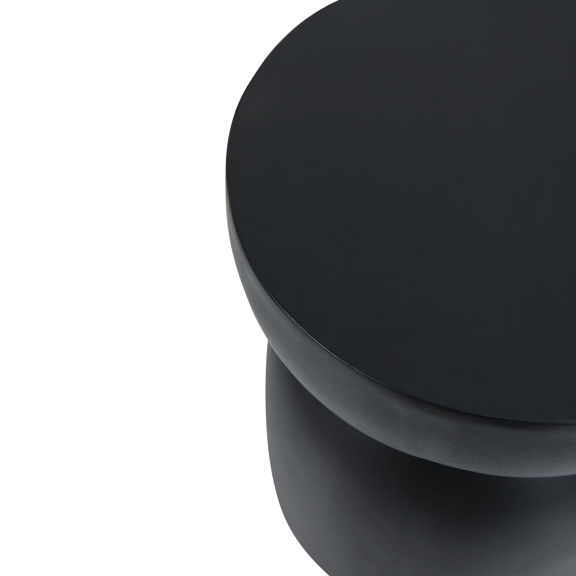 NORDFYN – stolik pomocniczy do kanapy, do użytku wewnątrz i na zewnątrz, z czarnego magnezytu