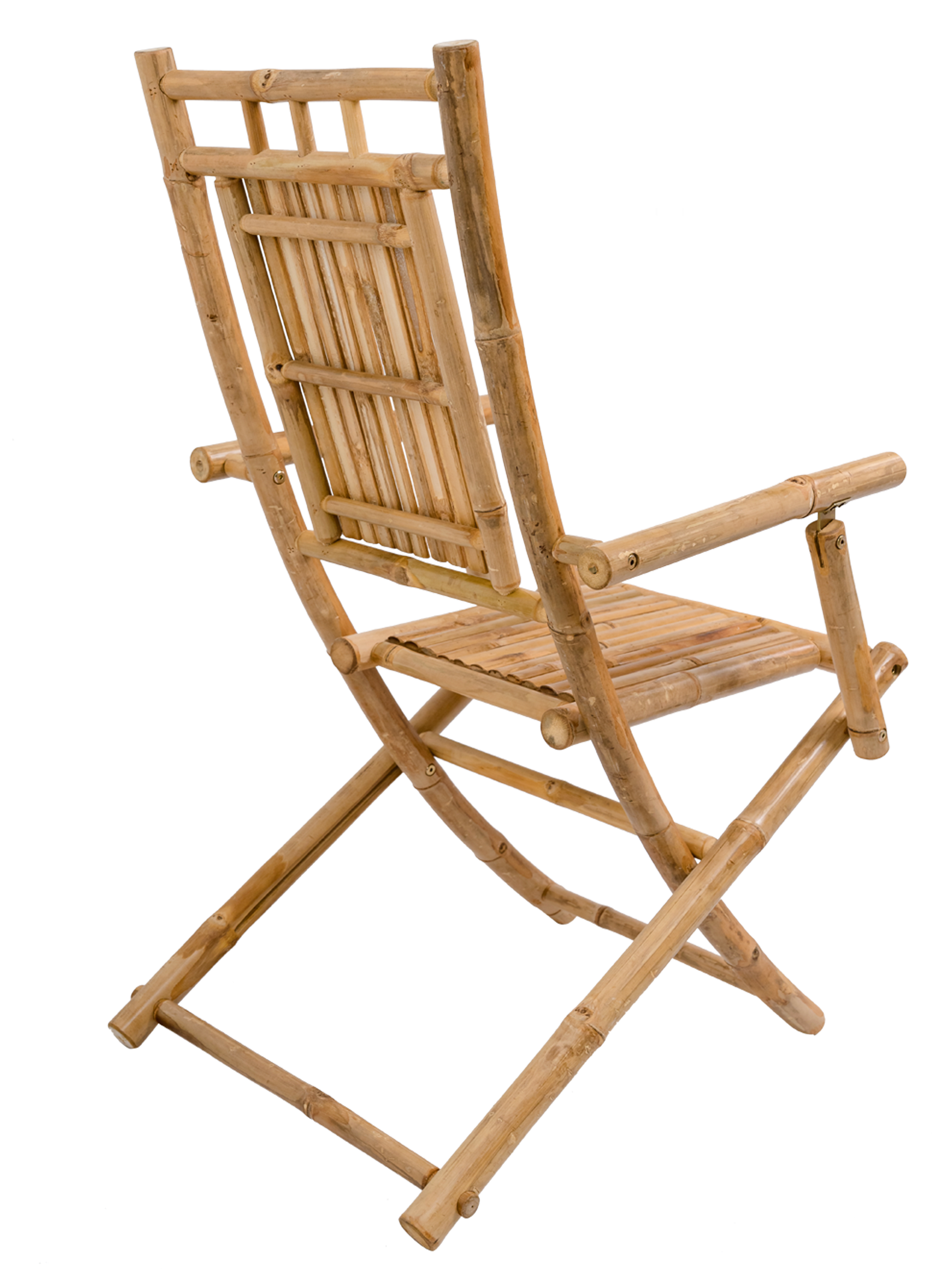 PADANG – Zestaw 2 krzeseł z litego bambusa do użytku wewnątrz i na zewnątrz