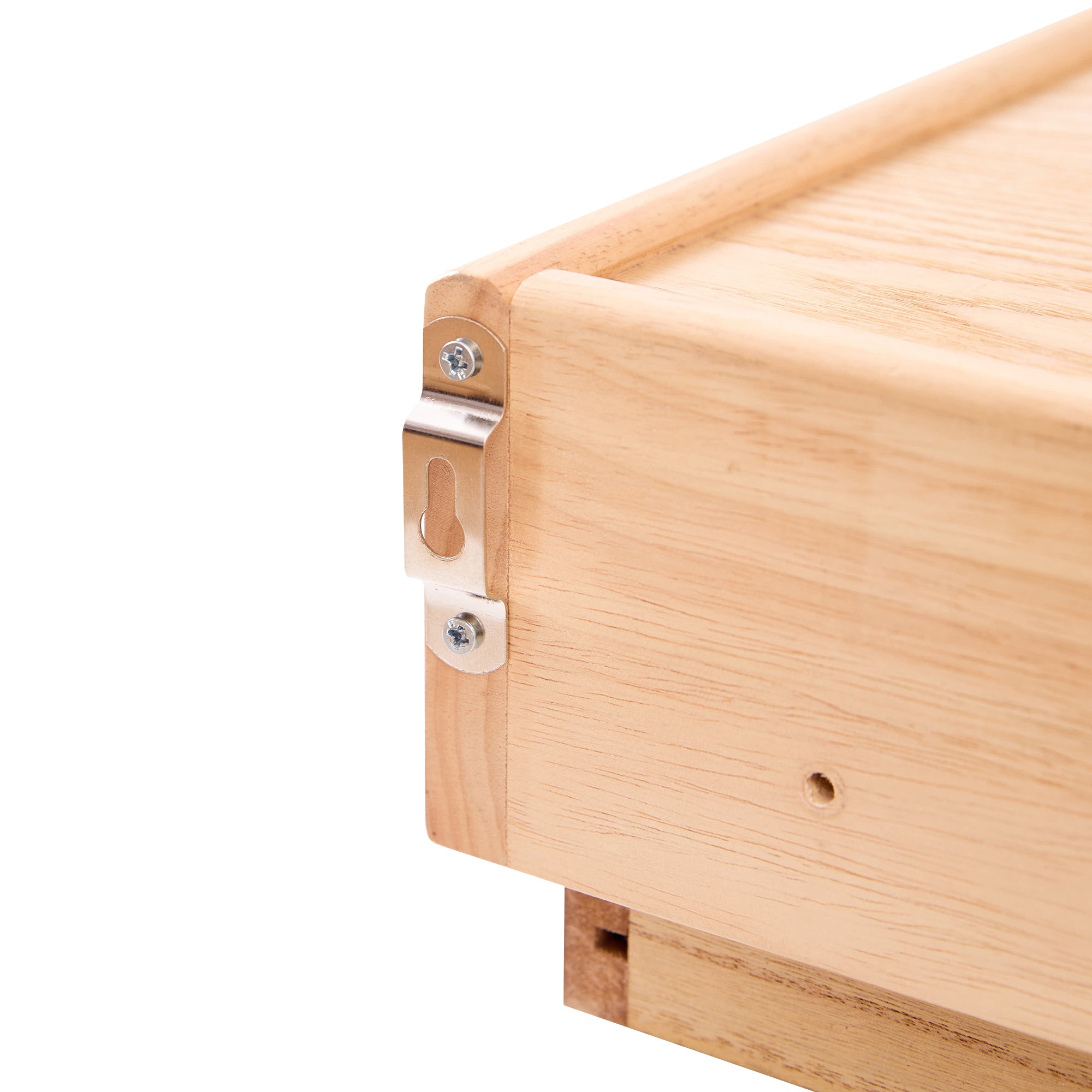 PITEA – drewniany stolik nocny na ścianę z naturalnego rattanu