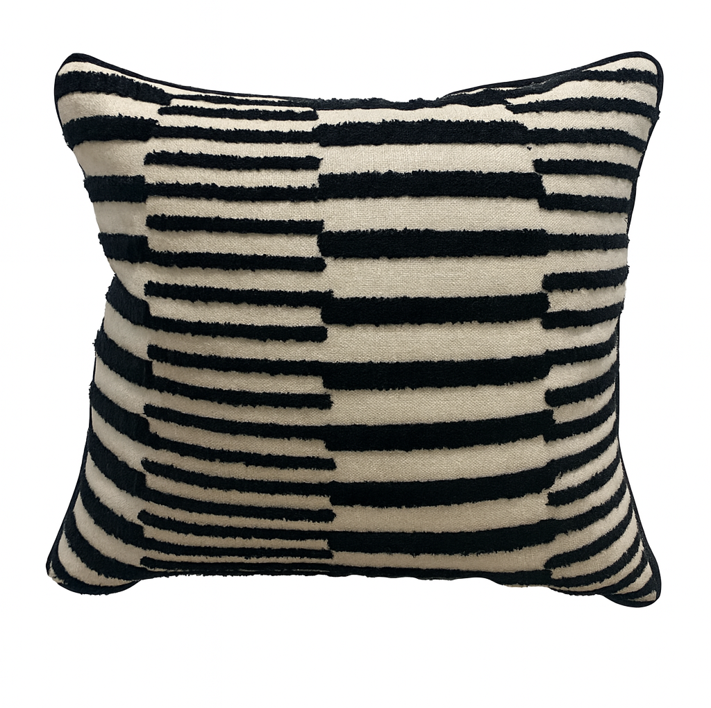 HINNOYA – Poduszka z białego aksamitu bawełnianego OEKO-TEX® 45 x 45