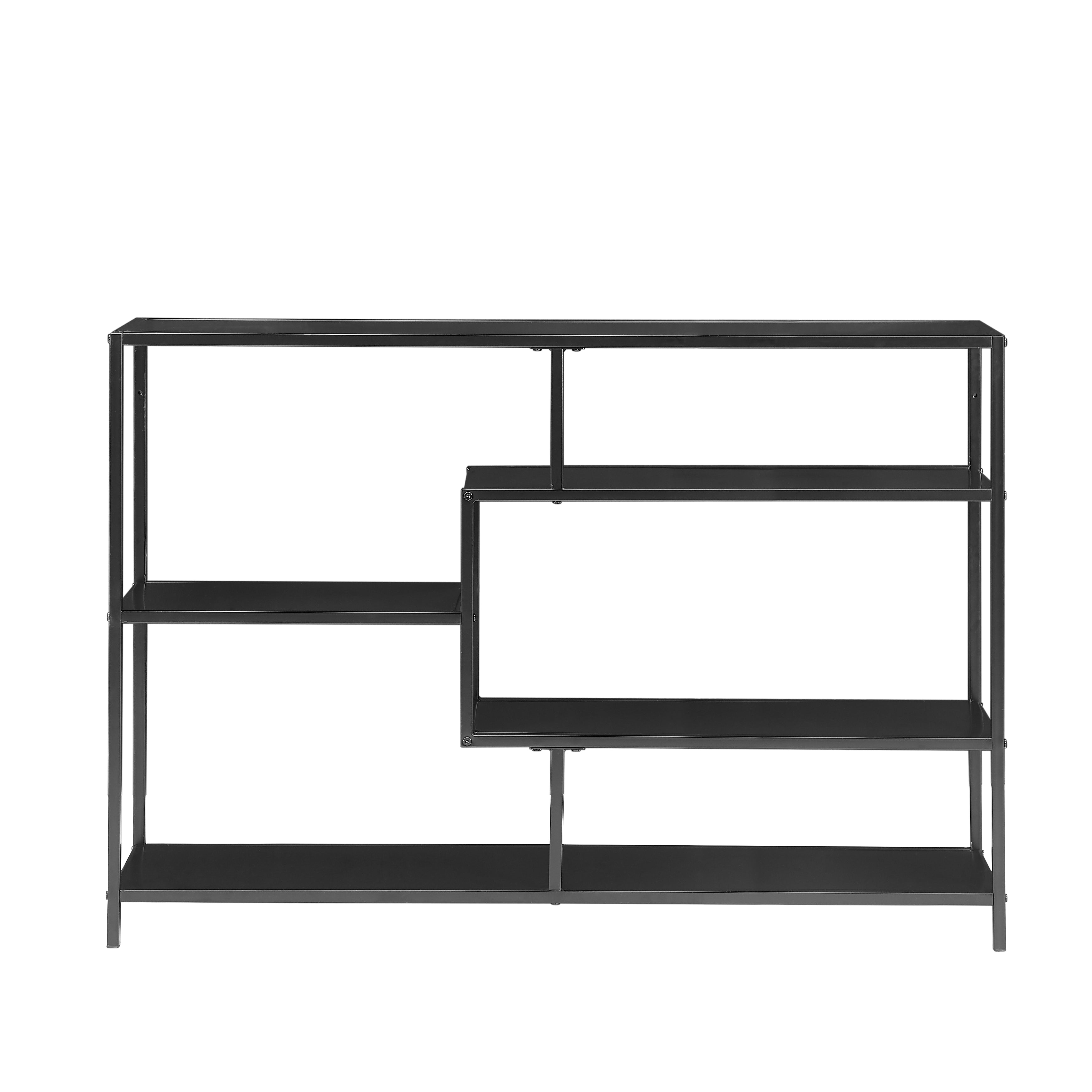 ODDA – Przemysłowa półka z 5 poziomami przechowywania, wykonana z czarnego metalu