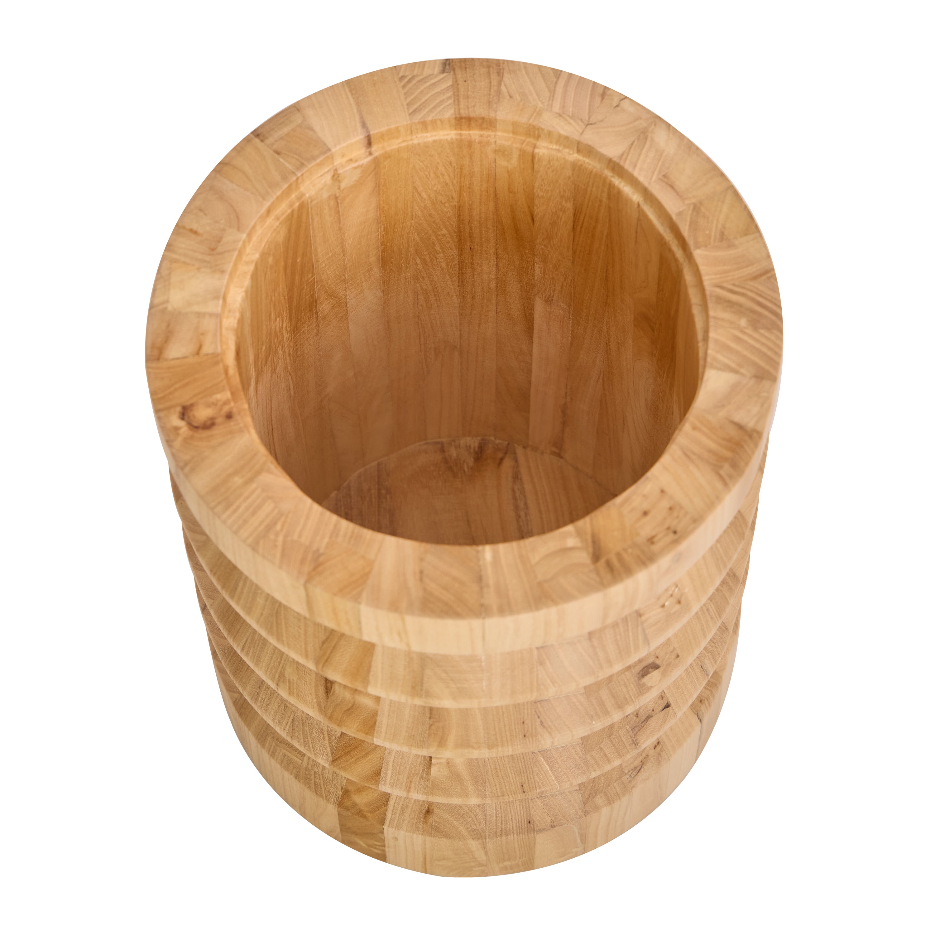 SANTIAGO – Pufa z litego drewna funkcją przechowywania