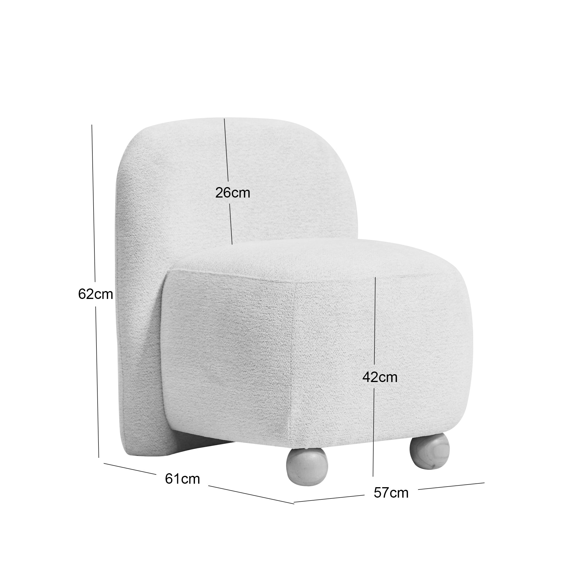 KOKKOLA – fotel salonowy z litego drewna i tkaniny w kolorze terakoty