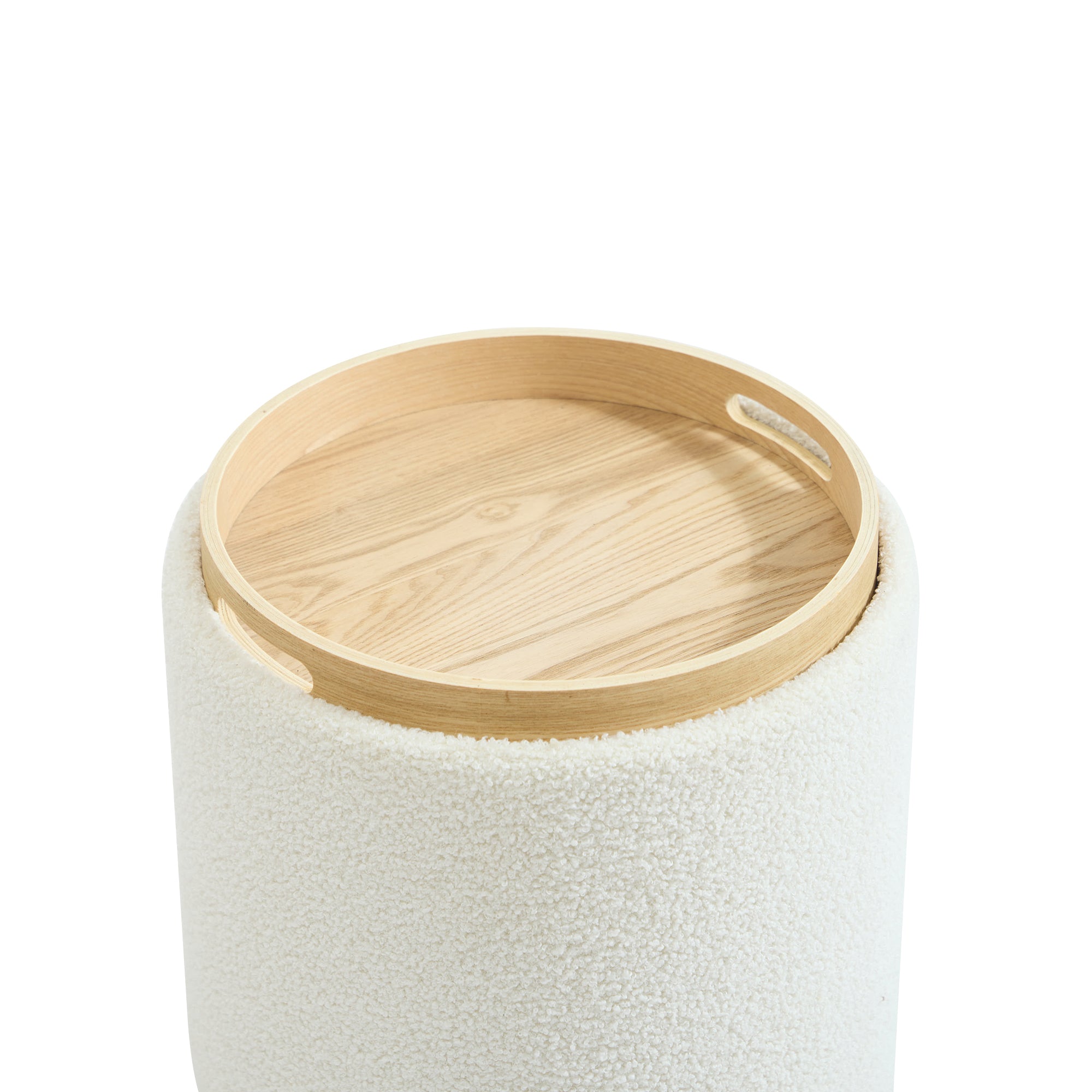 KEMI - Pufa funkcją przechowywania w białych pętelkach