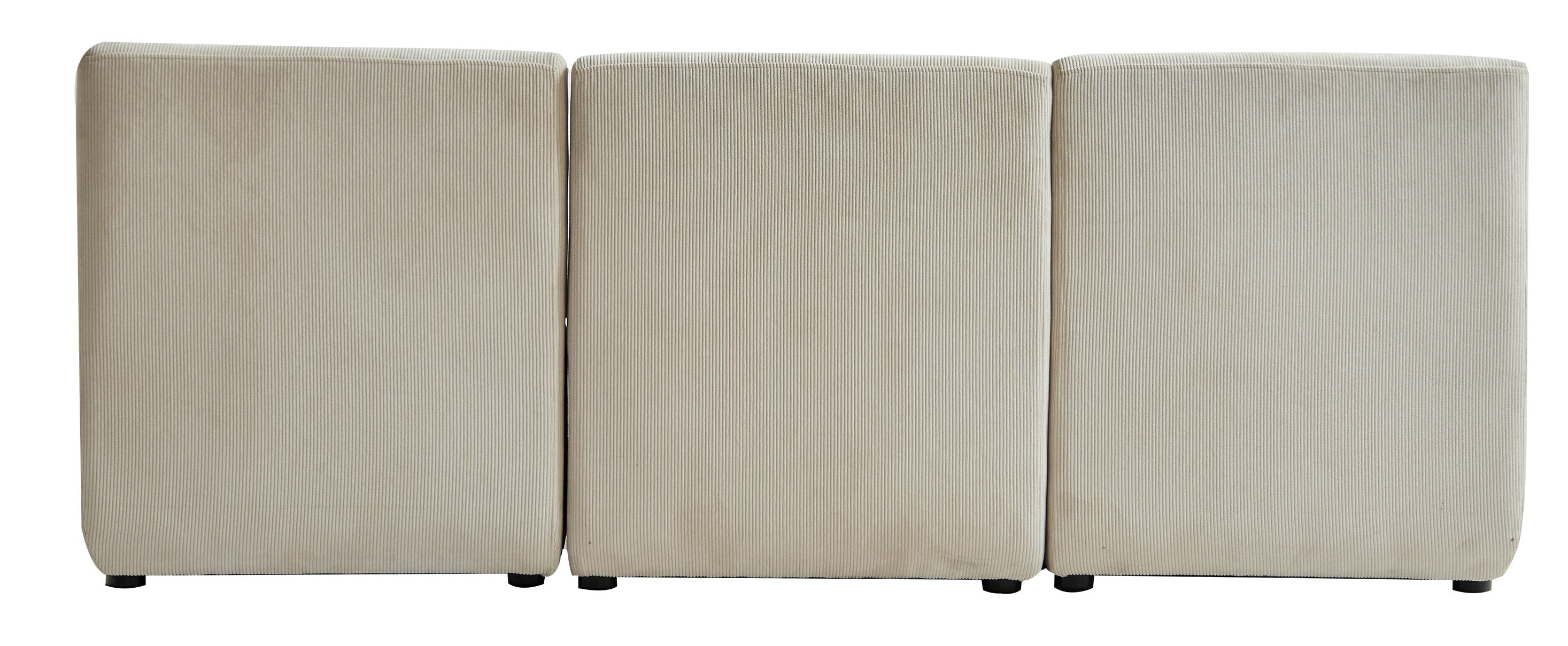 VARDE – Modułowa sofa 3-osobowa z beżowego sztruksu