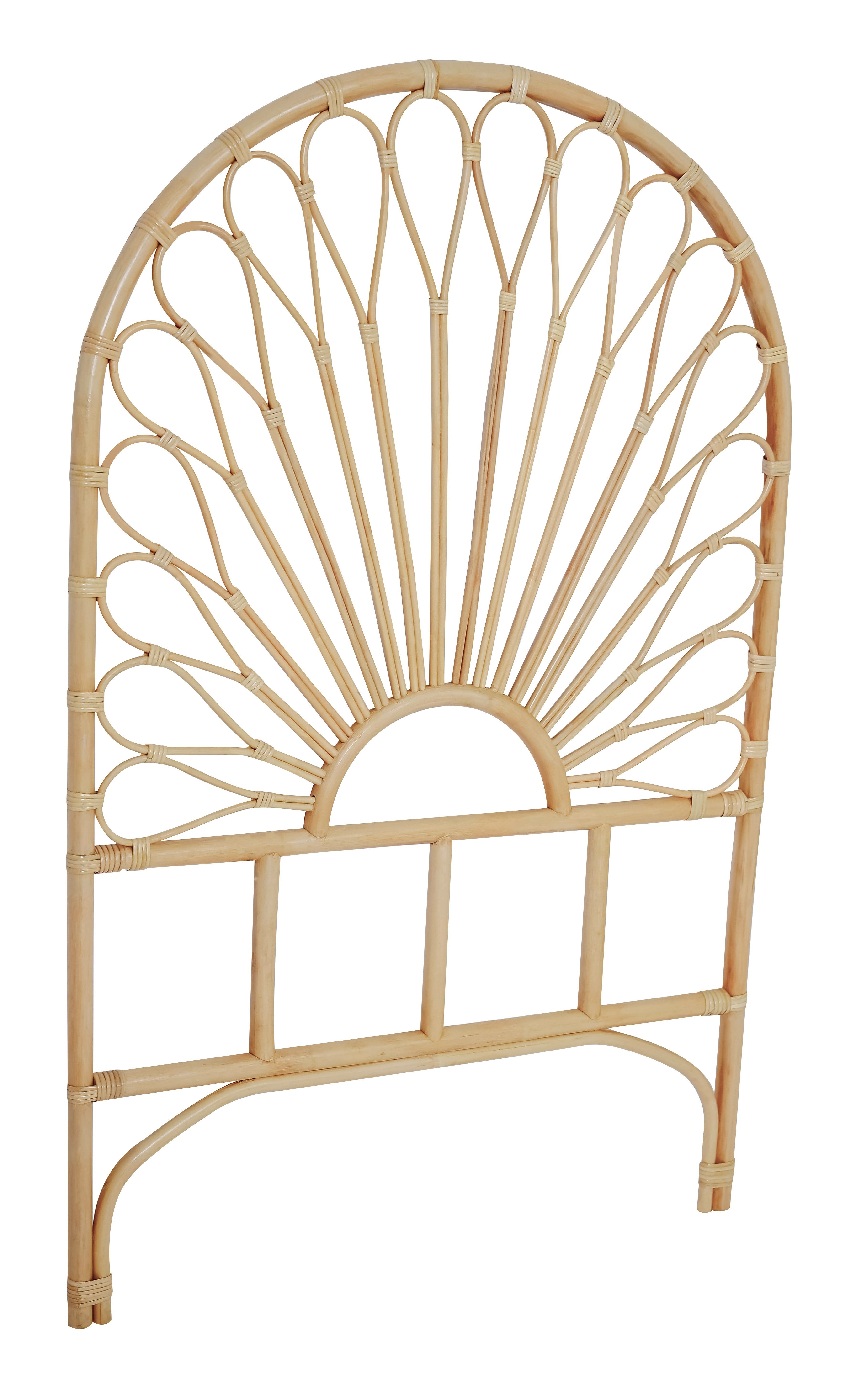 BACAN - Zagłówek 90 cm z naturalnego rattanu