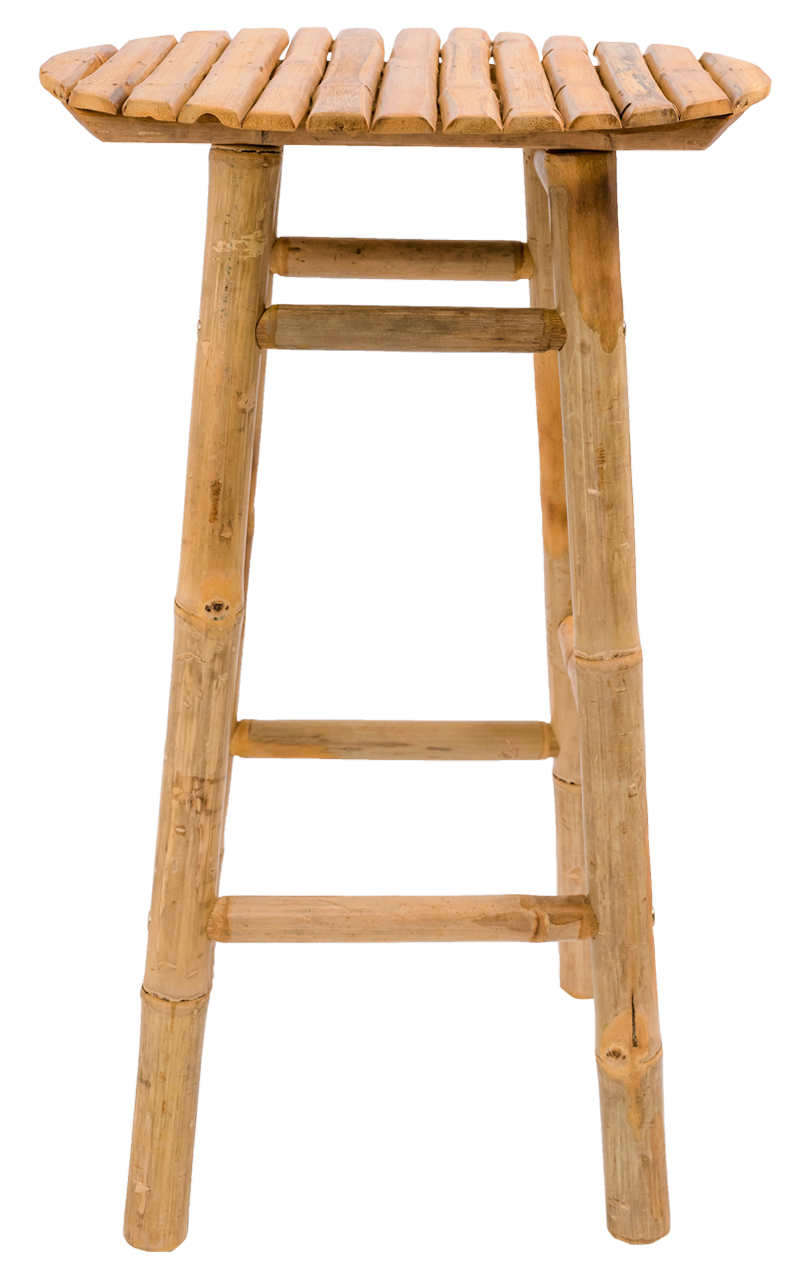 SAMARINA – Zestaw 2 stołków barowych z litego drewna bambusowego