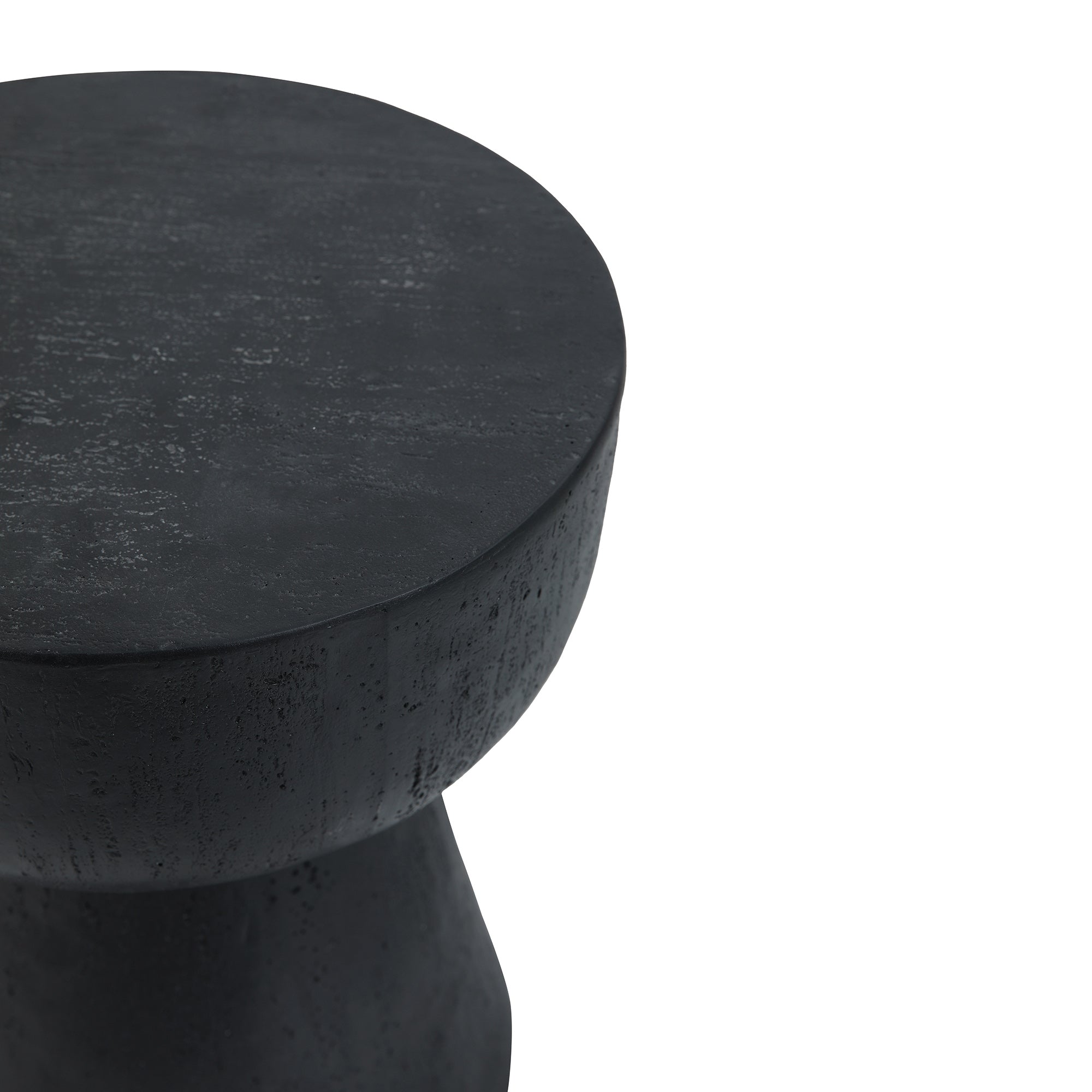 SORSELE – stolik pomocniczy do kanapy, do użytku wewnątrz i na zewnątrz, z czarnego magnezytu