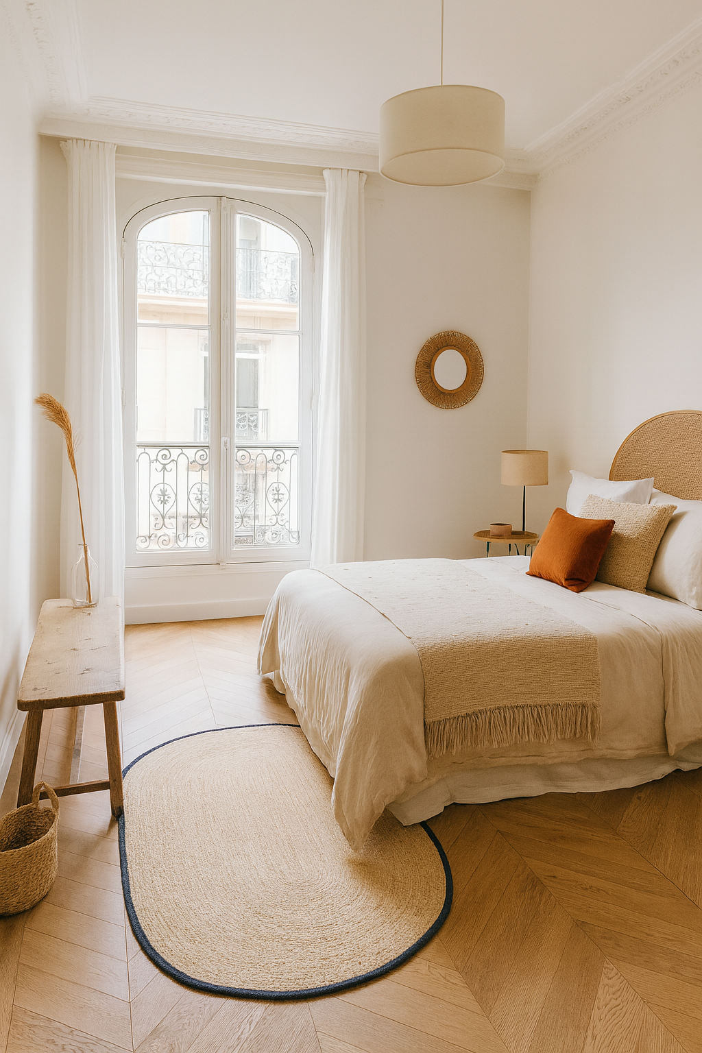 EIRA – Owalny dywanik z naturalnej juty, czarny, 150 x 90 cm