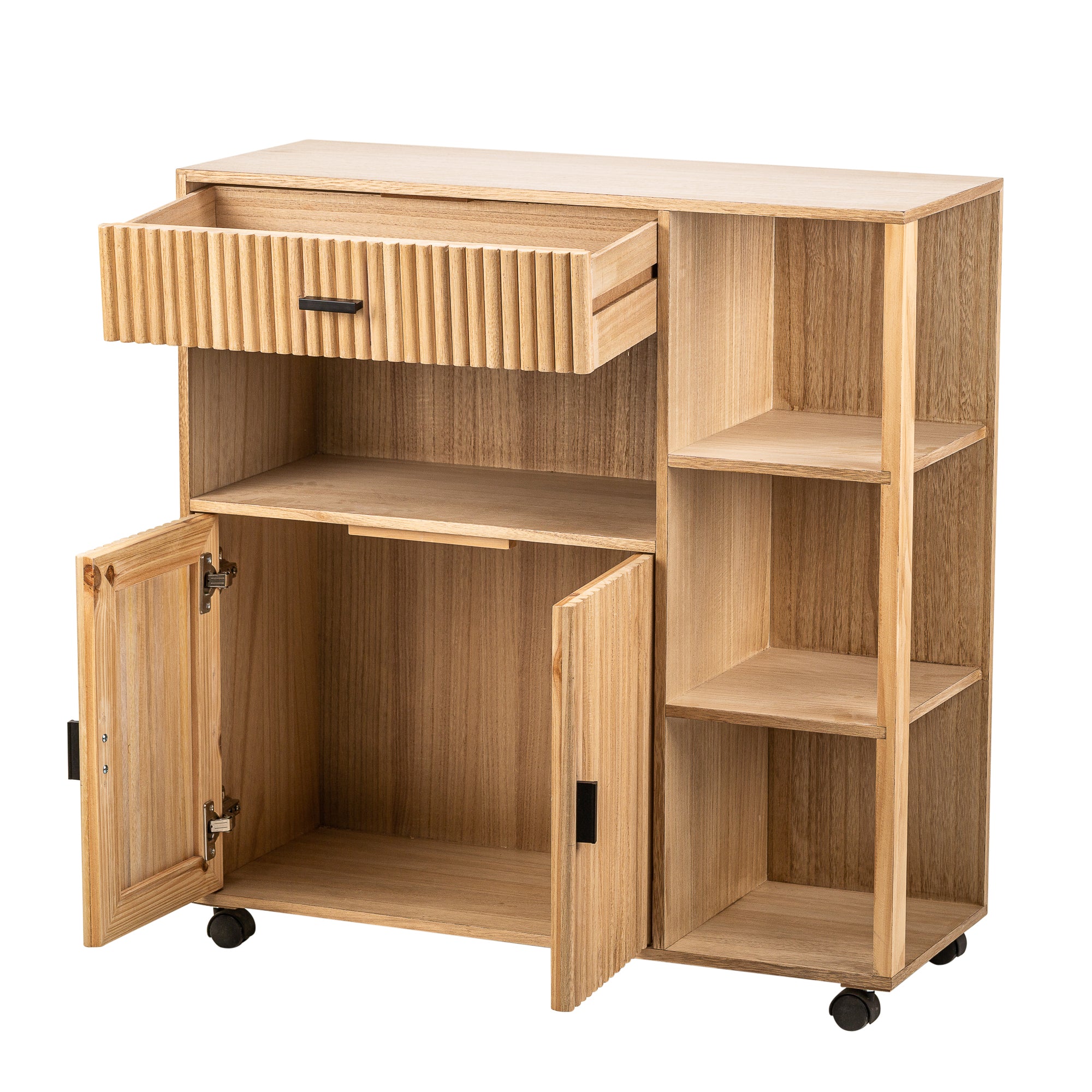 OULU - Desserte avec rangements en bois