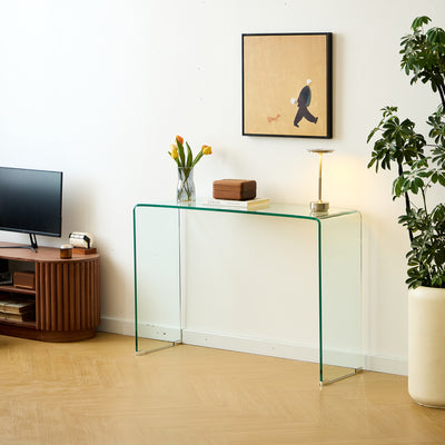ACCRA - Table console en verre trempé transparent