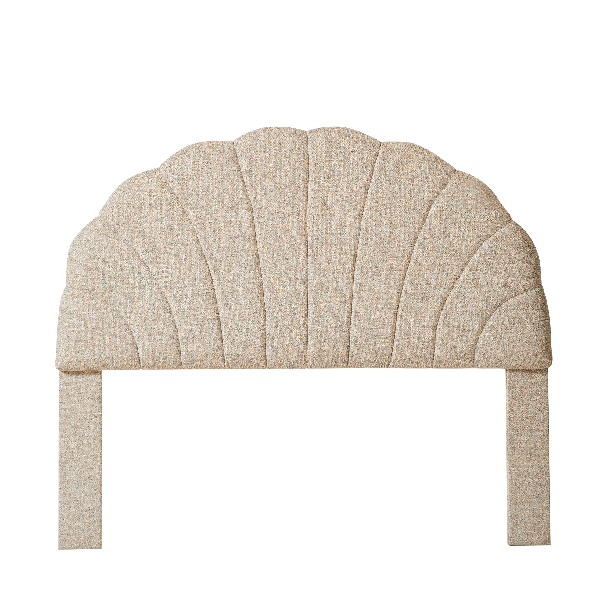 SUND - Zagłówek 140 z beżowej tkaniny