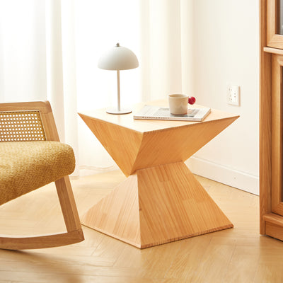 EMDEN - Table d'appoint en bois de pin massif naturel
