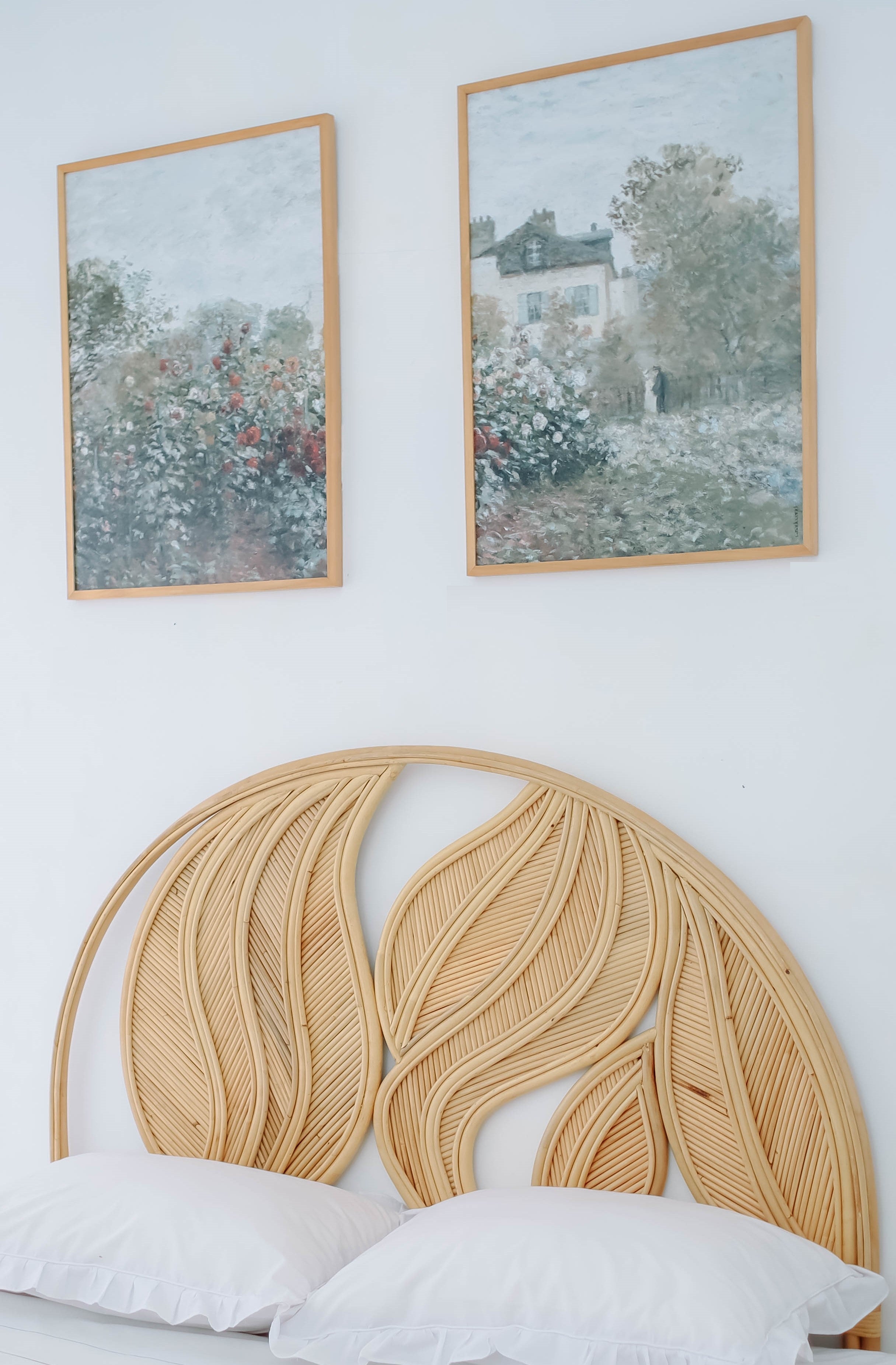 SAMARINDA – Zagłówek łóżka 140 cm z naturalnego rattanu