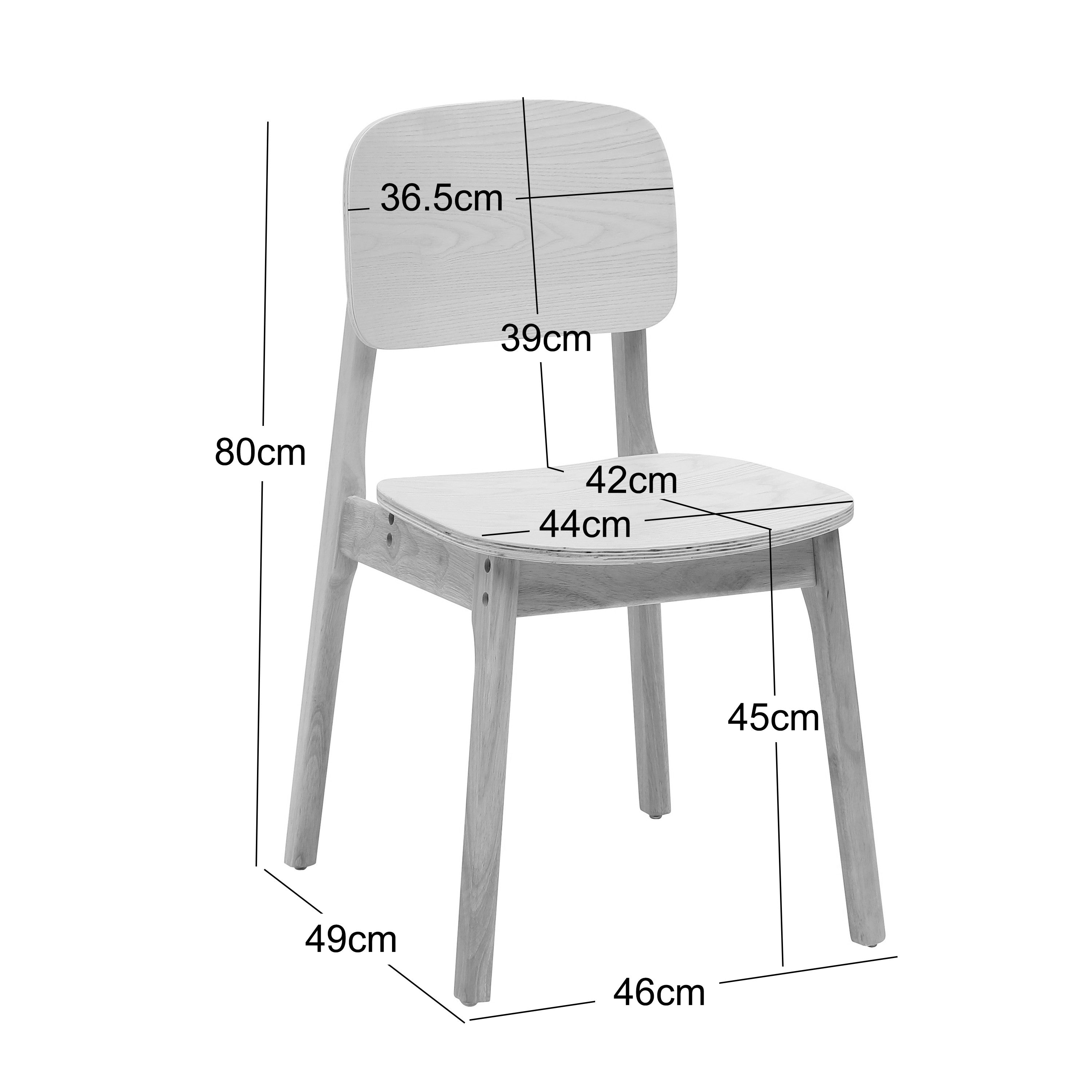 BAIA – Zestaw 2 krzeseł do jadalni z ciemnego drewna i naturalnego rattanu