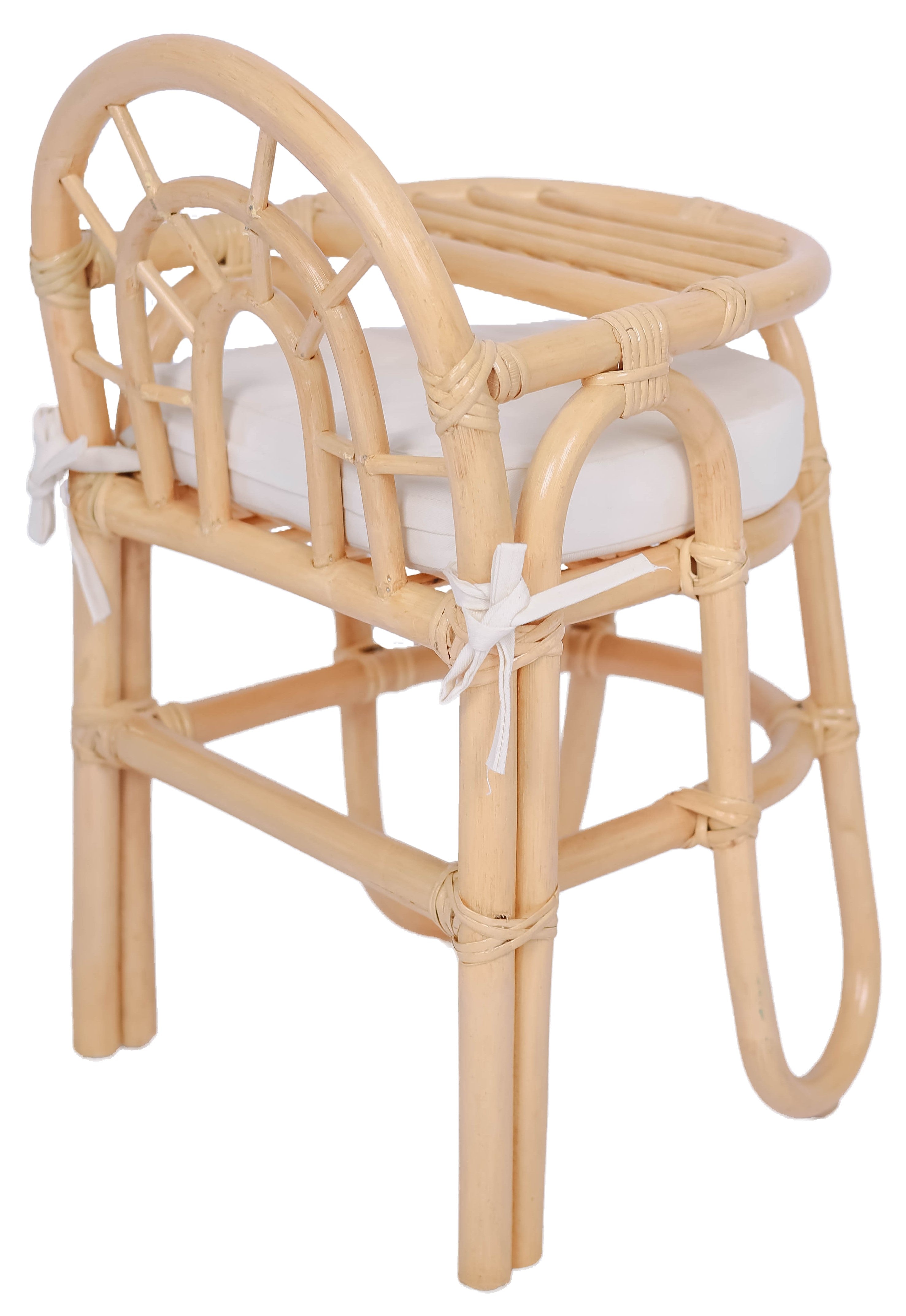 TANJUNG – Krzesełko do karmienia dla niemowląt z naturalnego rattanu