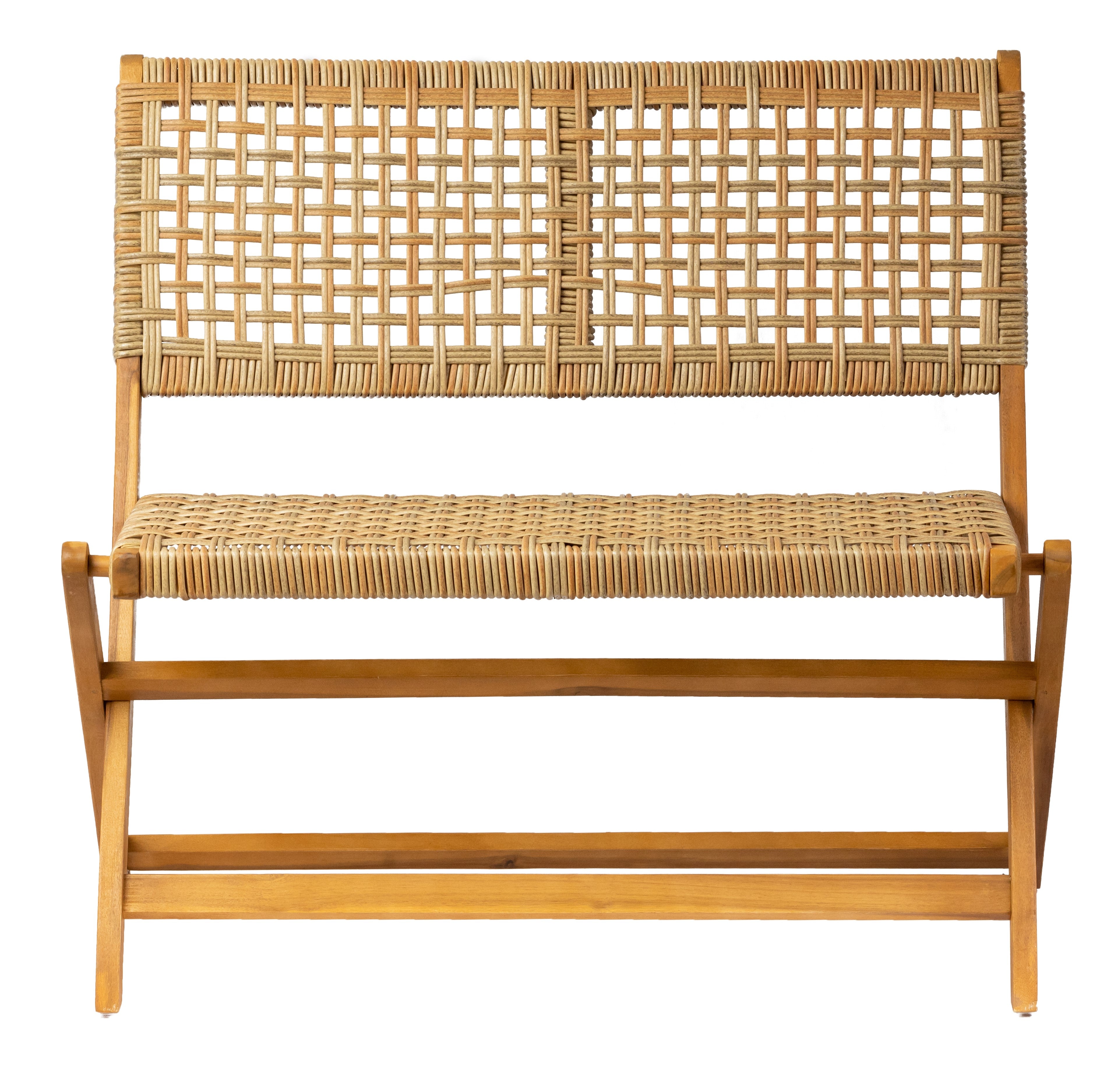 NATAL – Ławka ogrodowa z litego drewna akacjowego i liny