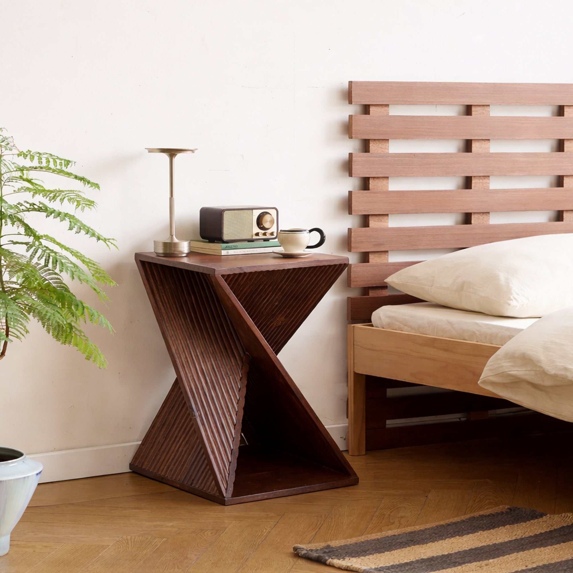 SIMIA - Tavolino da divano in legno di mango color noce – Nordlys