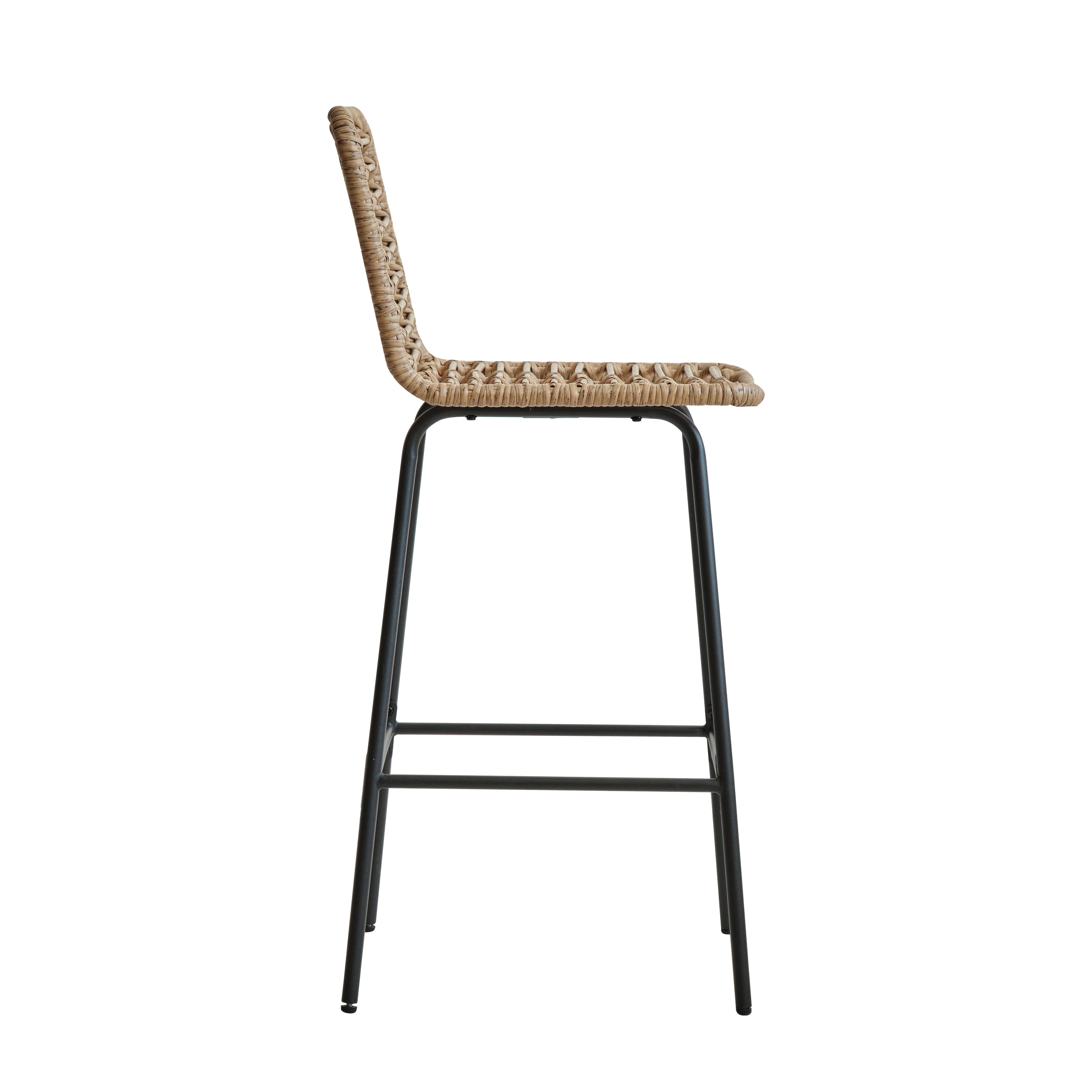 BANGKOK – Zestaw 2 stołków barowych z metalu i rattanu