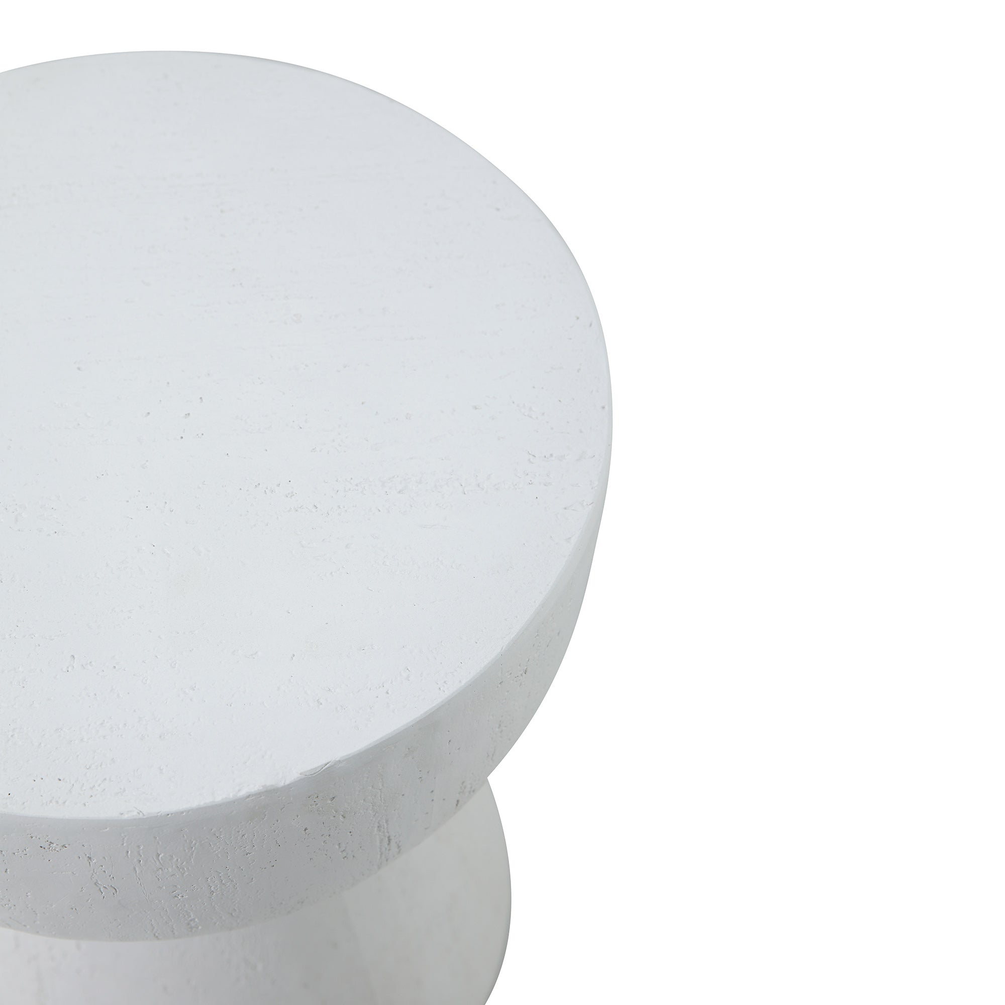 SORSELE - Stolik pomocniczy do kanapy, do użytku wewnątrz i na zewnątrz, z magnezytu, biały