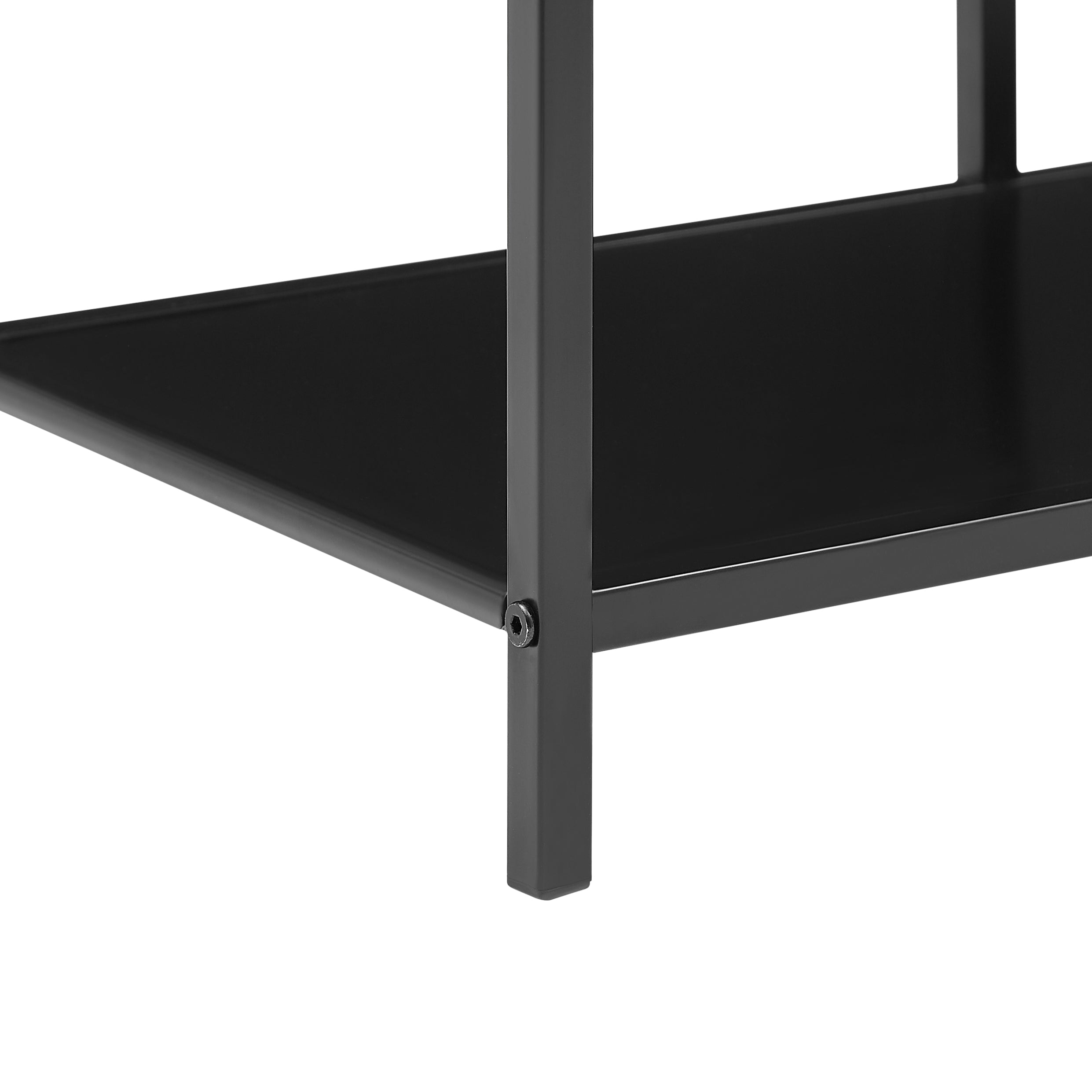 KNUT – 5-poziomowa półka biblioteczna w stylu industrialnym, wykonana z czarnego metalu