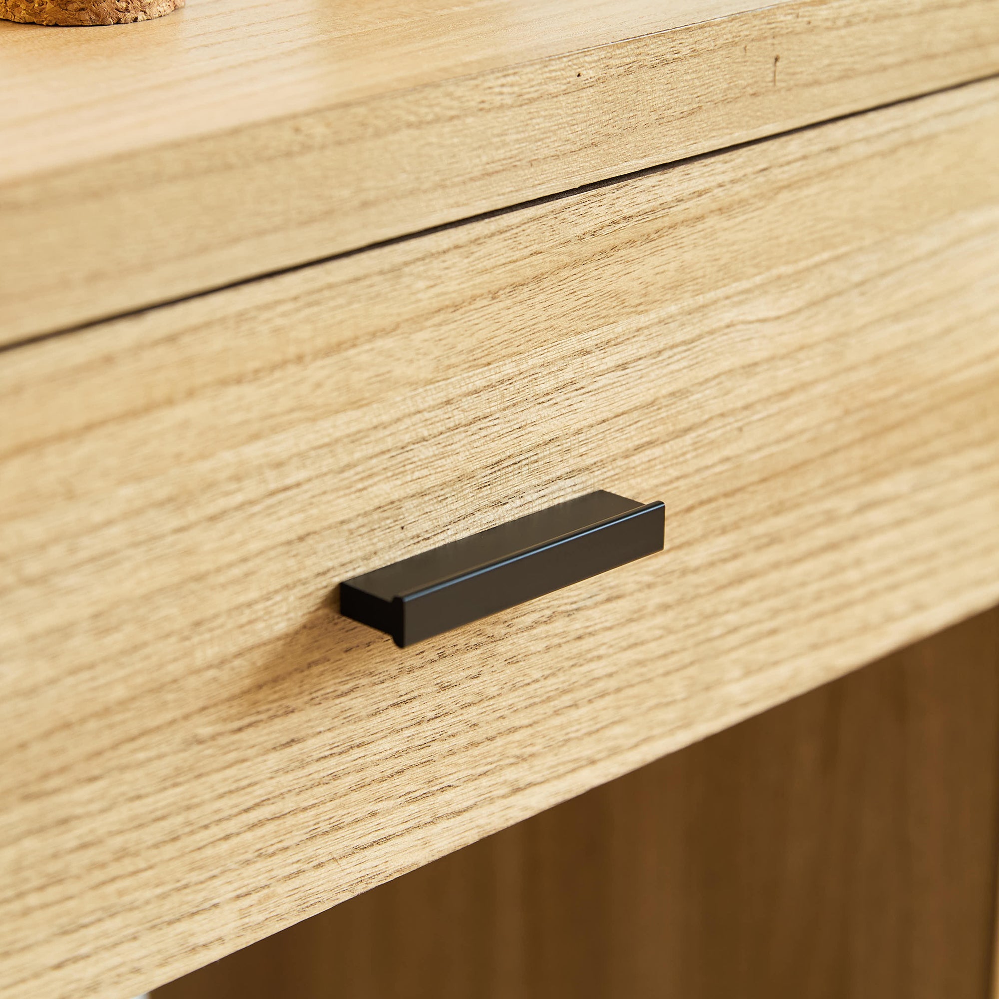 SKIVE - Drewniana konsola z 2 szufladami