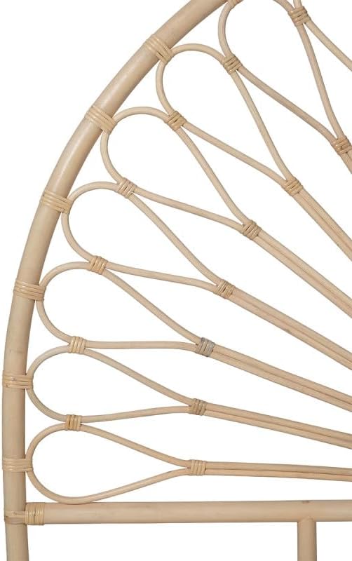 BACAN - Zagłówek łóżka 160 cm z naturalnego rattanu