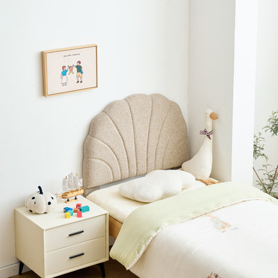 SUND - Hoofdbord 90 cm van beige stof