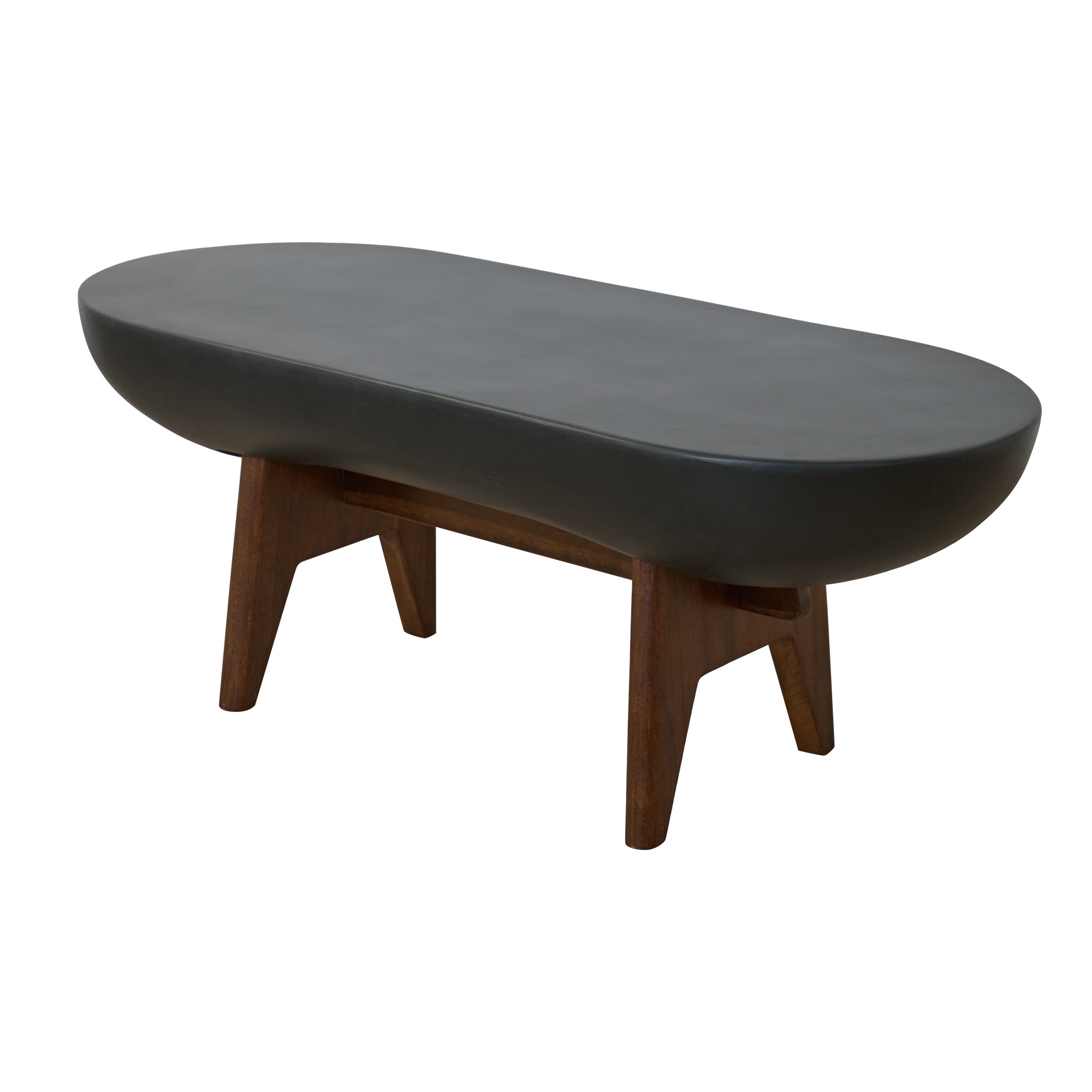 IRUNA – stolik kawowy do wnętrz i na zewnątrz z czarnego magnezytu