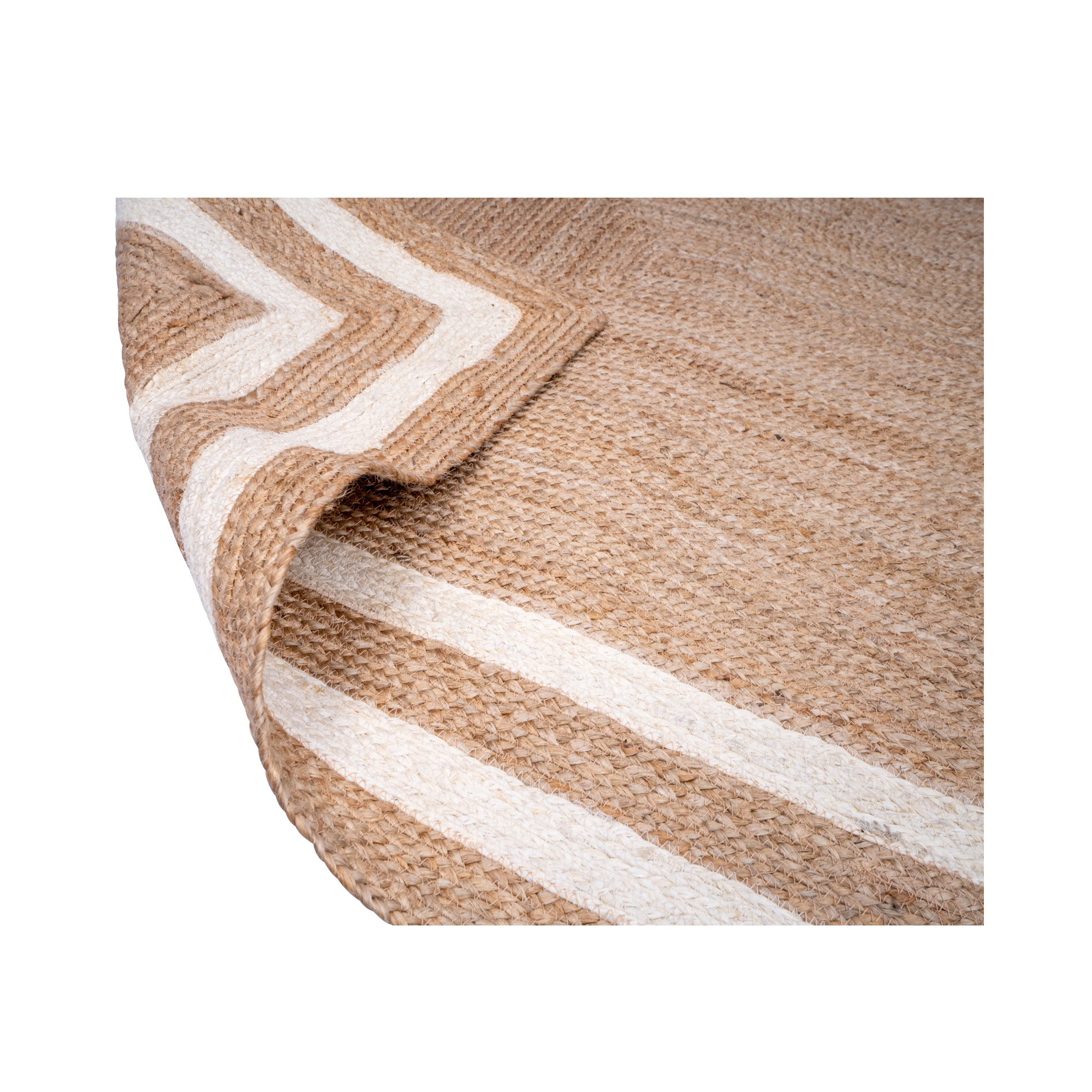 ALVA – Prostokątny dywanik z naturalnej juty w kolorze brązowym, 120 x 80 cm
