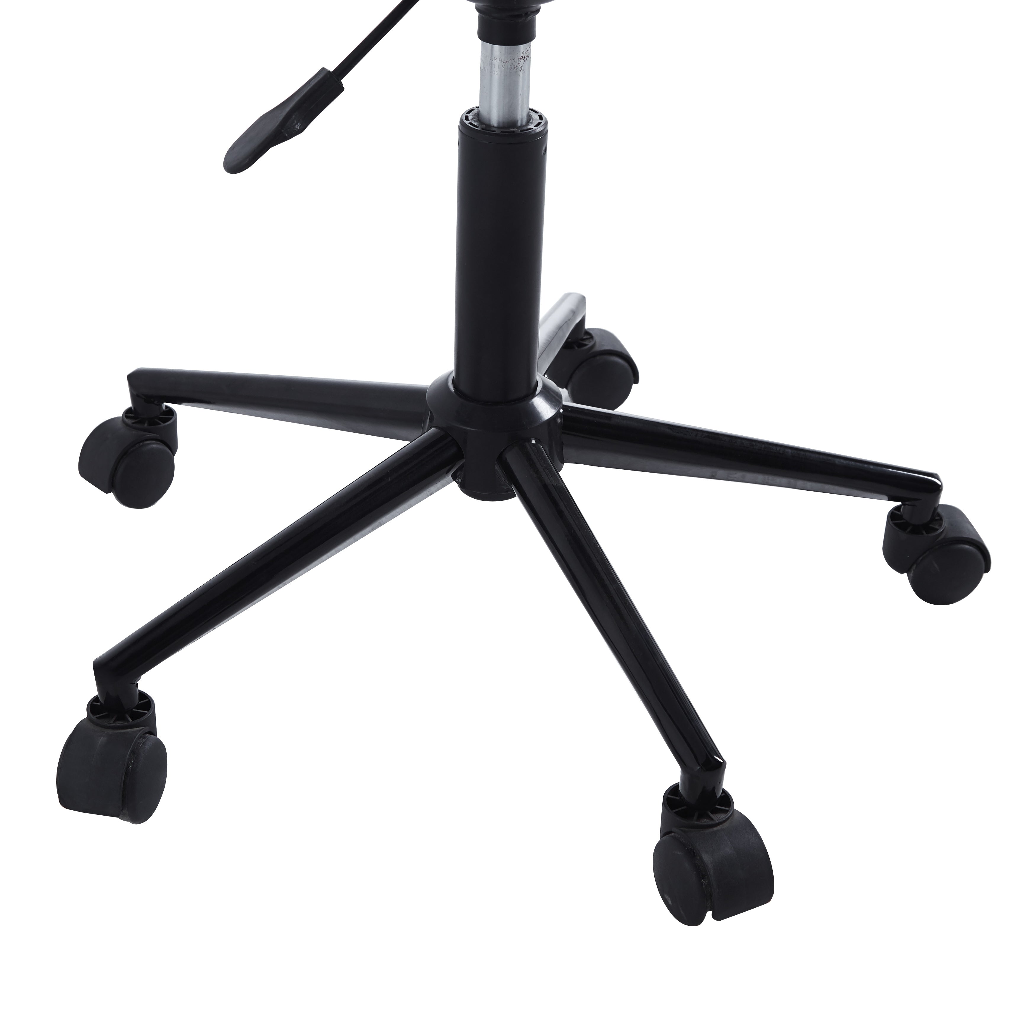 Krzesło biurowe z polipropylenu i czarnego imitacji skóry