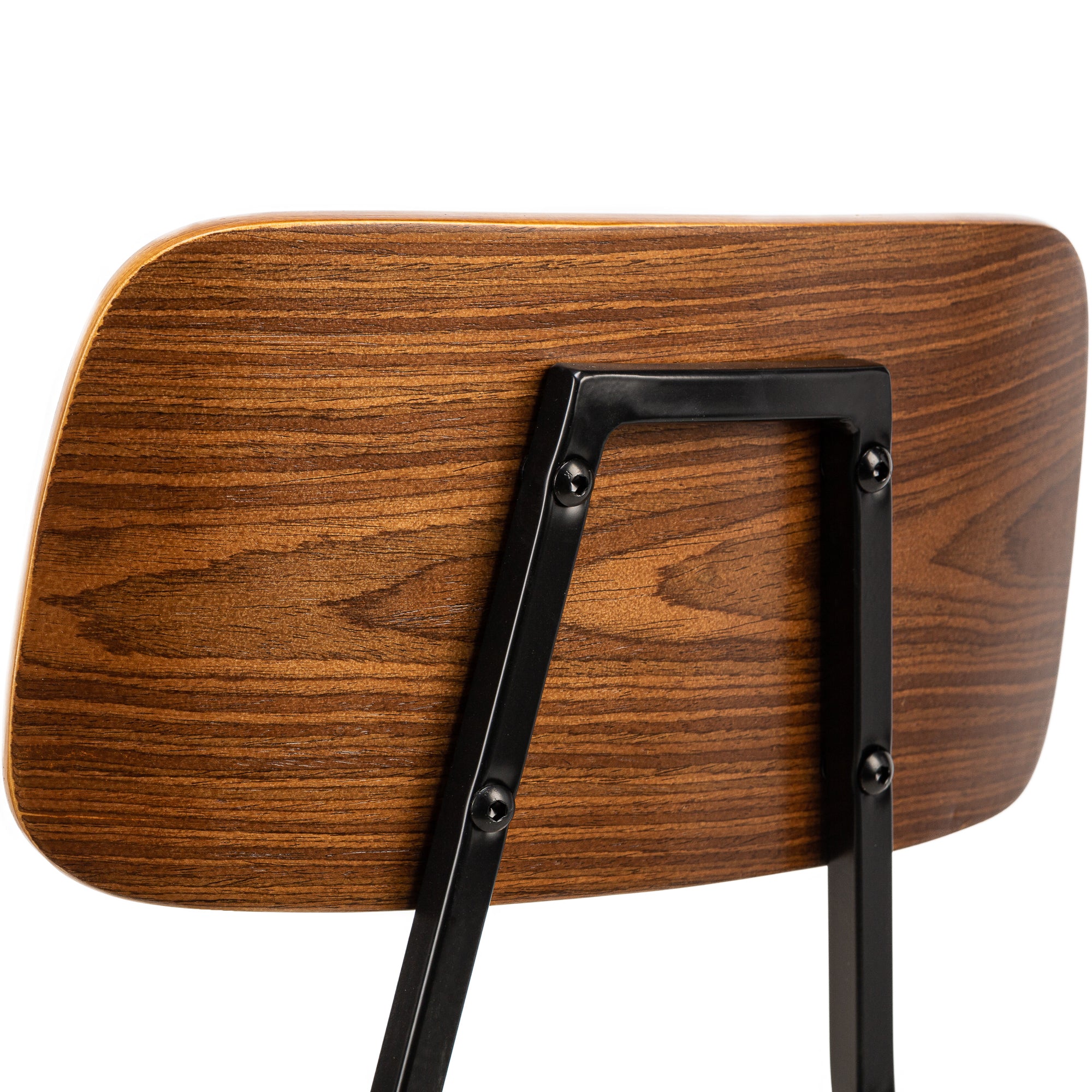 Lot de 2 chaises en bois et simili noir