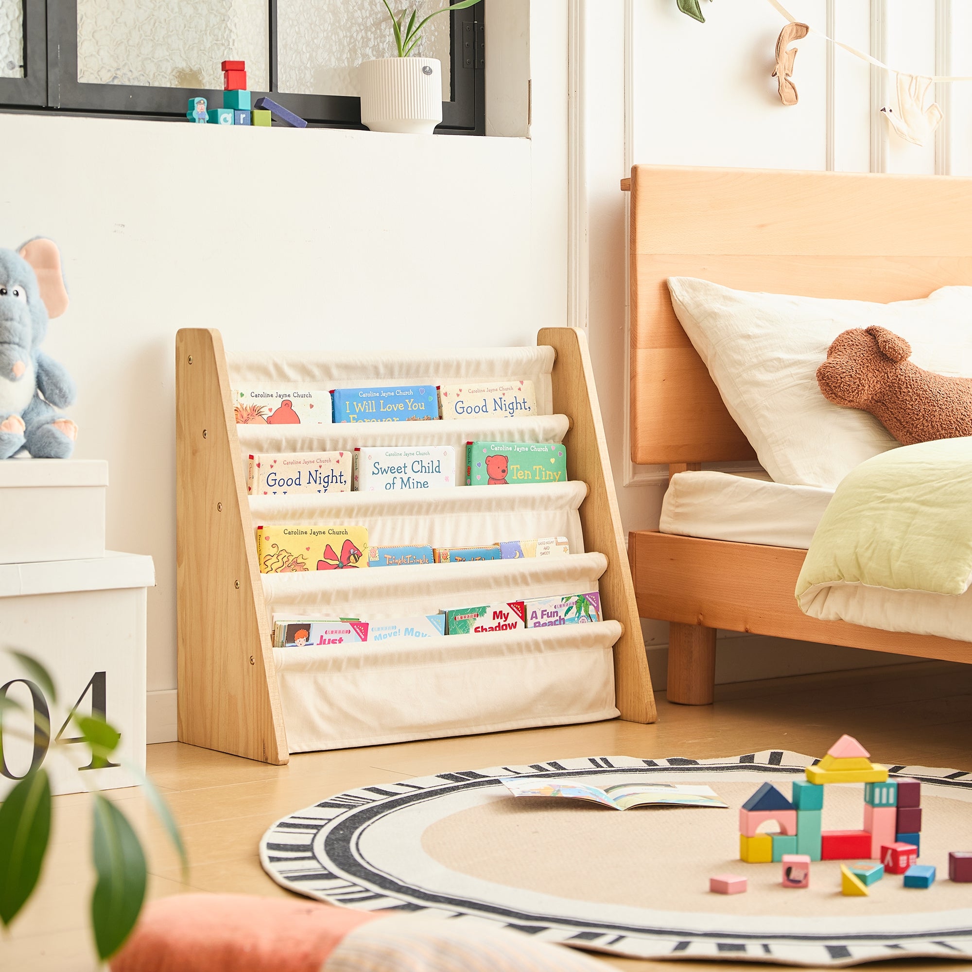 BILLUND - Kids' bookcase in beige wood – Nordlys