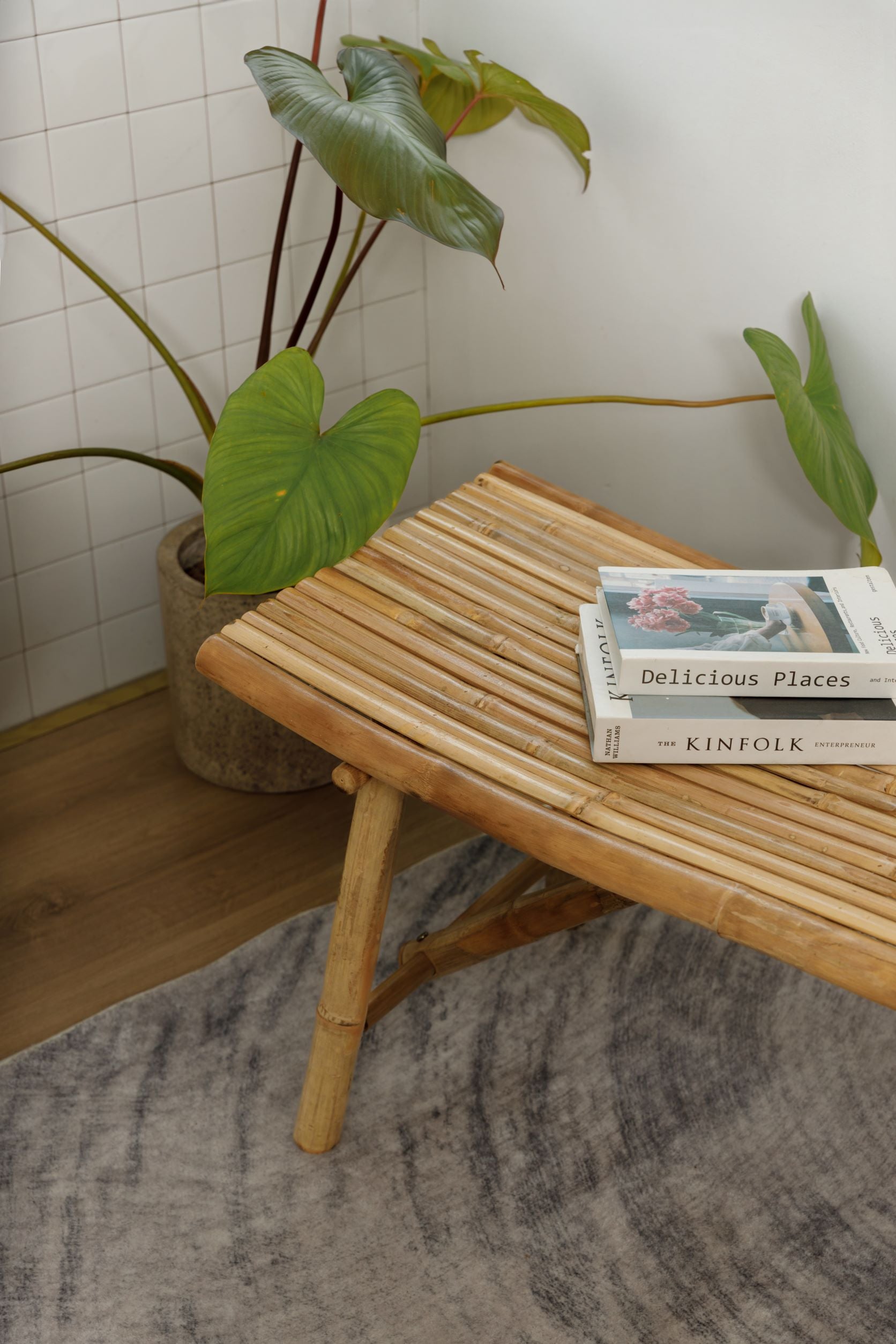 KOTA – Ławka z litego bambusa z naturalnym wykończeniem